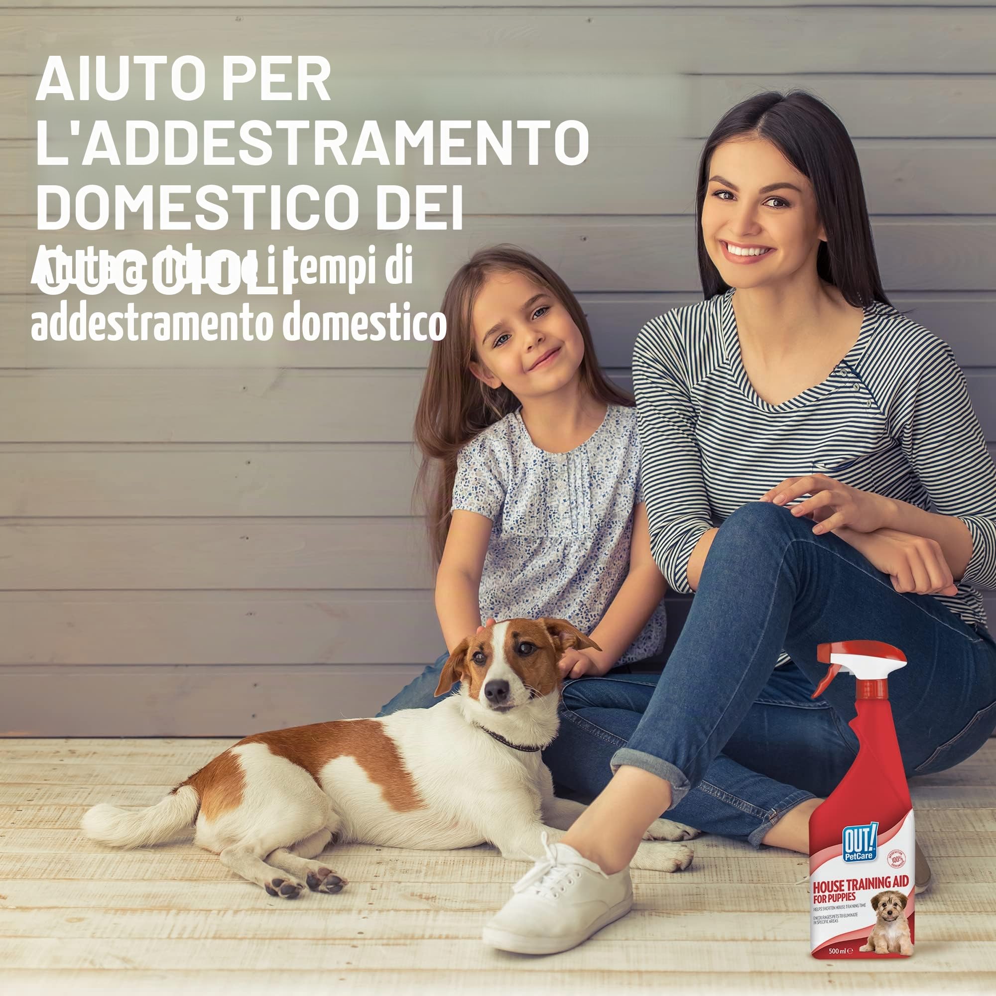 OUT! spray per l'addestramento di cani e cuccioli indoor e outdoor Aiuto alla formazione domestica - 500ml
