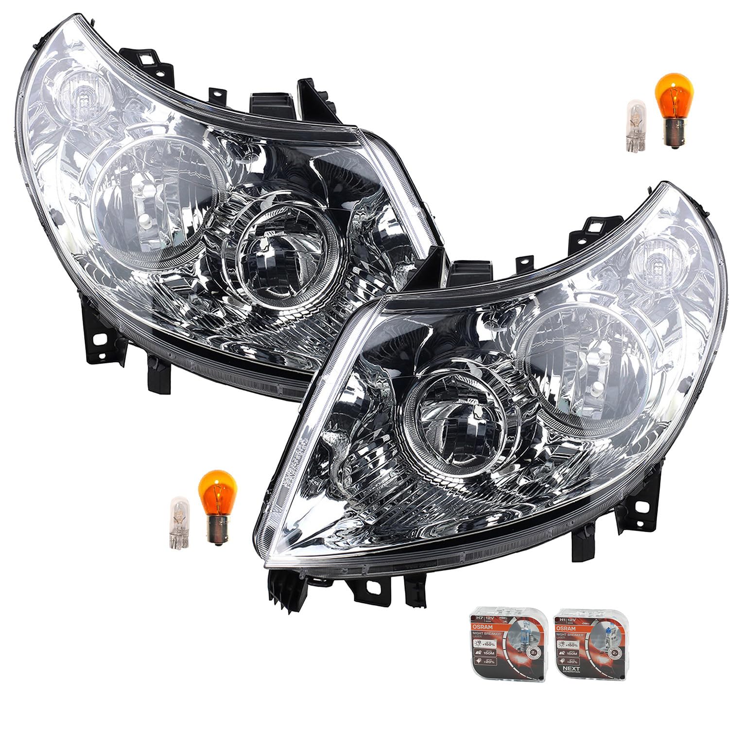 Johns, Phare + Nightbreaker Laser adapté pour Fiat Ducato 250 11-14 Kit LR