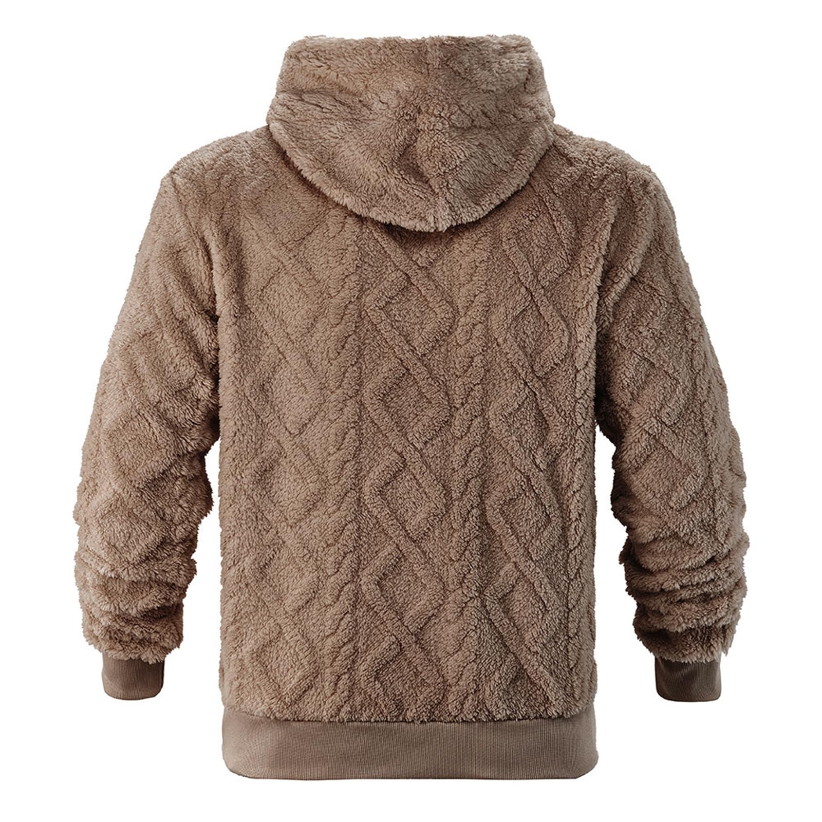 Męska bluza z kapturem Sherpa, bluzy ze sznurkiem, z długim rękawem, klasyczna odzież wierzchnia, polar, miękkie, zimowe bluzy z kapturem na pulower