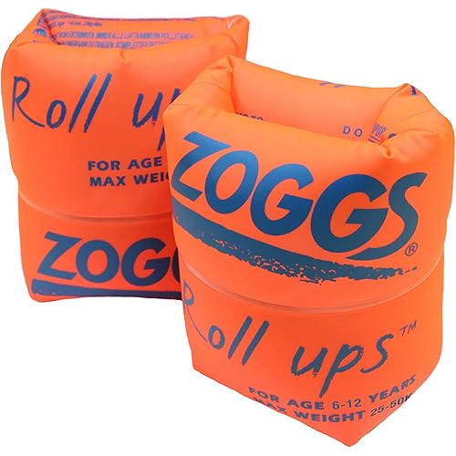 Zoggs Roll-Ups Armbands, Confidence Building Arm Bands, Safe Zoggs Swimming armbands, Starter Swimming Floats For Children, Ideal Swimming Floats For Kids