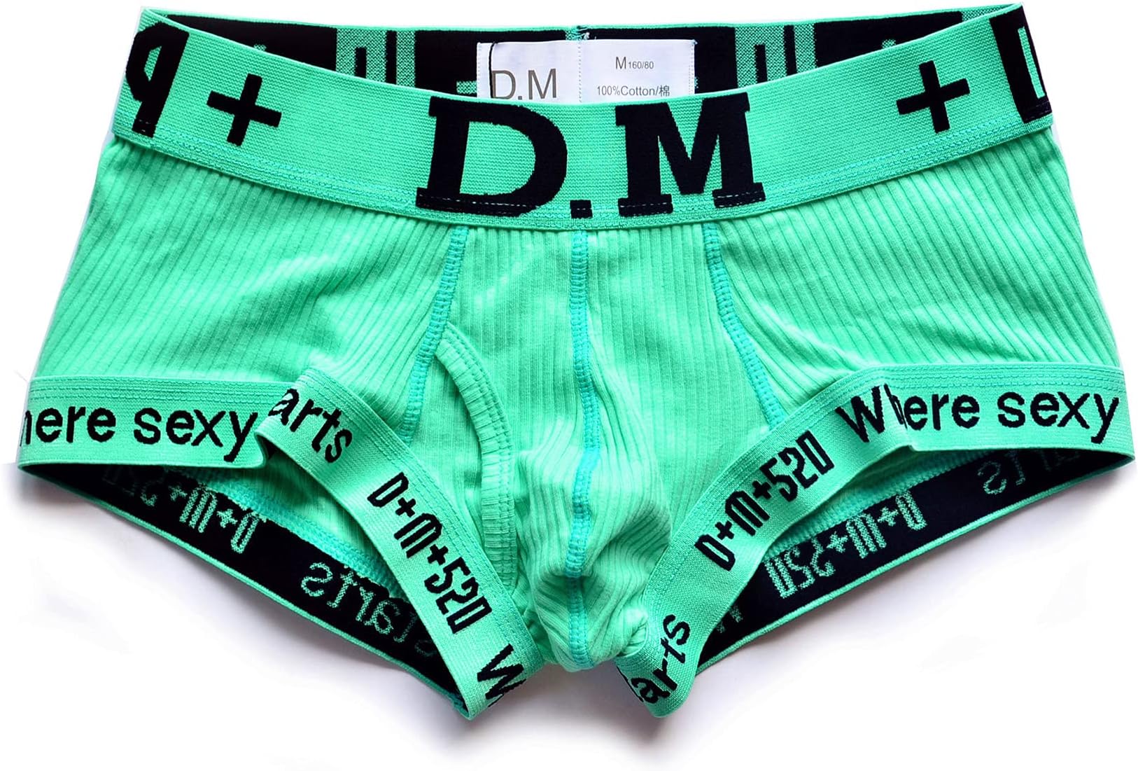 D.M Men's Underwear Trunks Briefs Cotton Fashion Low Rise Comfortable Underpants