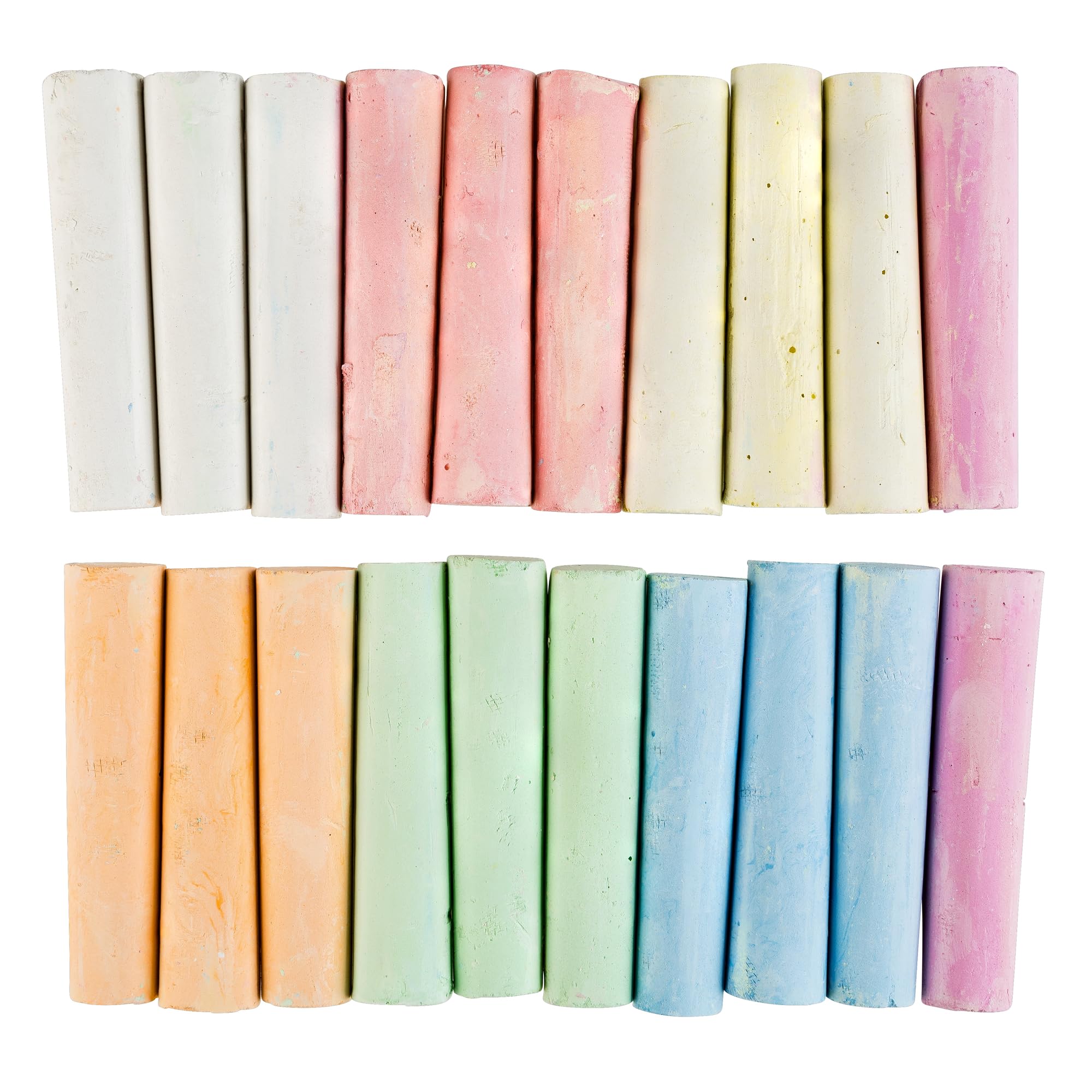 Idena 90442 - Gesso Stradale in Secchiello con Manico, 12 scatole con 20 Bastoncini ciascuna in 7 Colori, Gesso Stradale per dipingere Asfalto, pavimentazione o Cemento