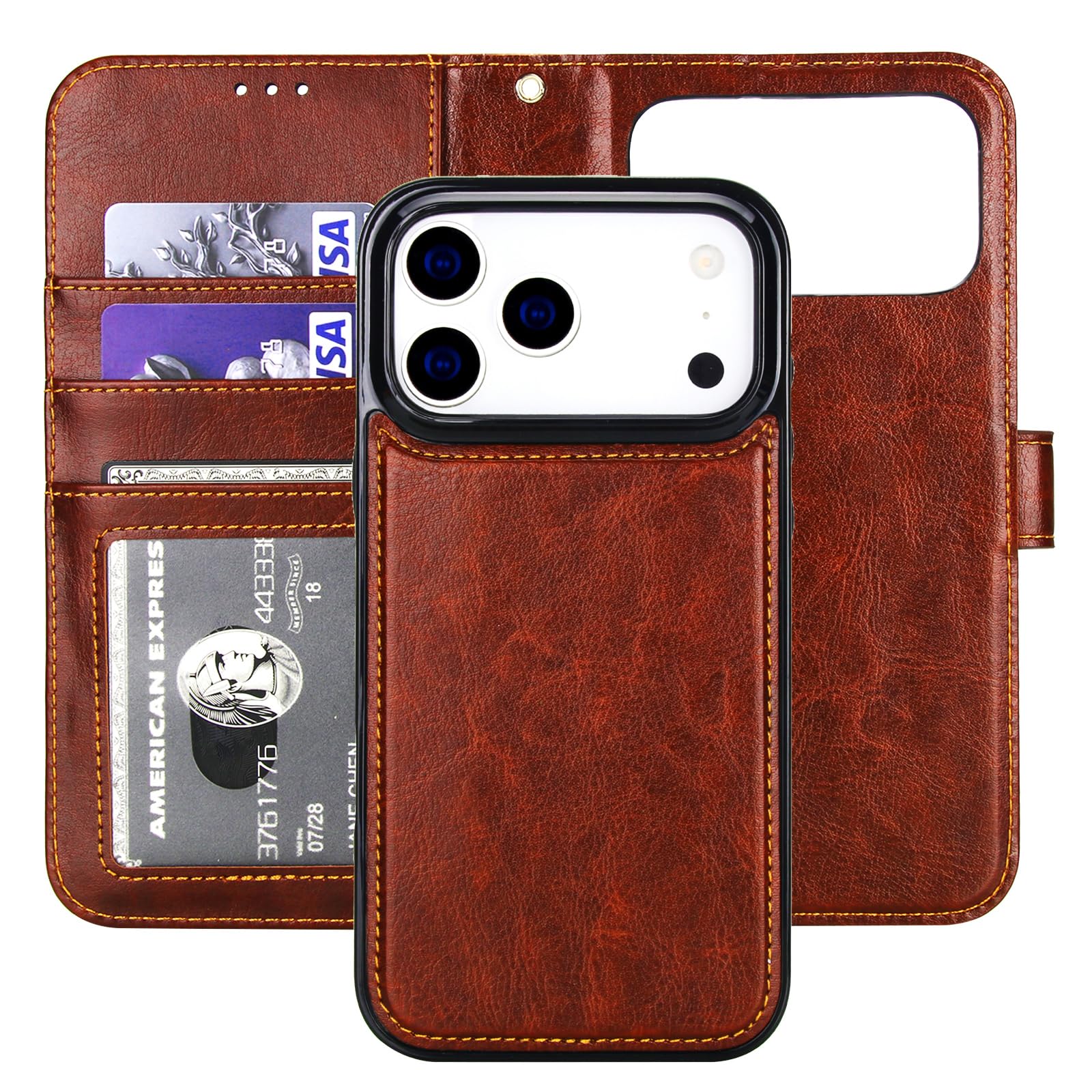 Amazon.com: Bocasal Detachable Wallet Case for iPhone 17 Pro Max