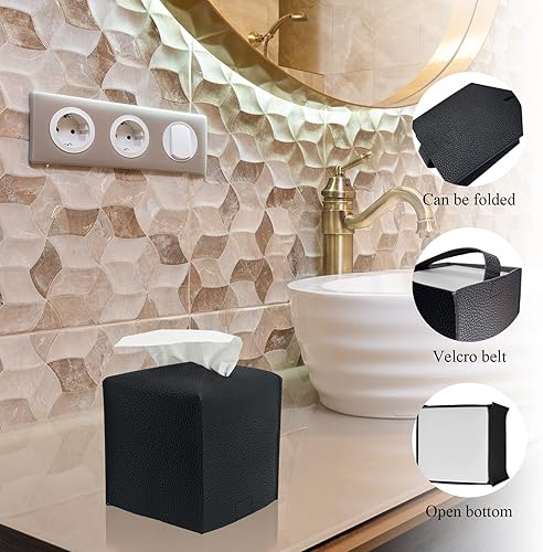 Miniatura 4 de Juego de accesorios de baño, juego de 10 piezas de accesorios de baño negros con basura, soporte para cepillos de dientes y taza, dispensador de