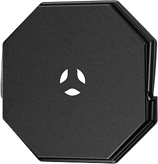 Vinyl Siding Mounting Blocks, Siding Mounting Kit, 130110006001 Octagon Mount Block, Mounting Plate for 1/2 inch Lap and 4 inch to 10 inch Height Siding, Black