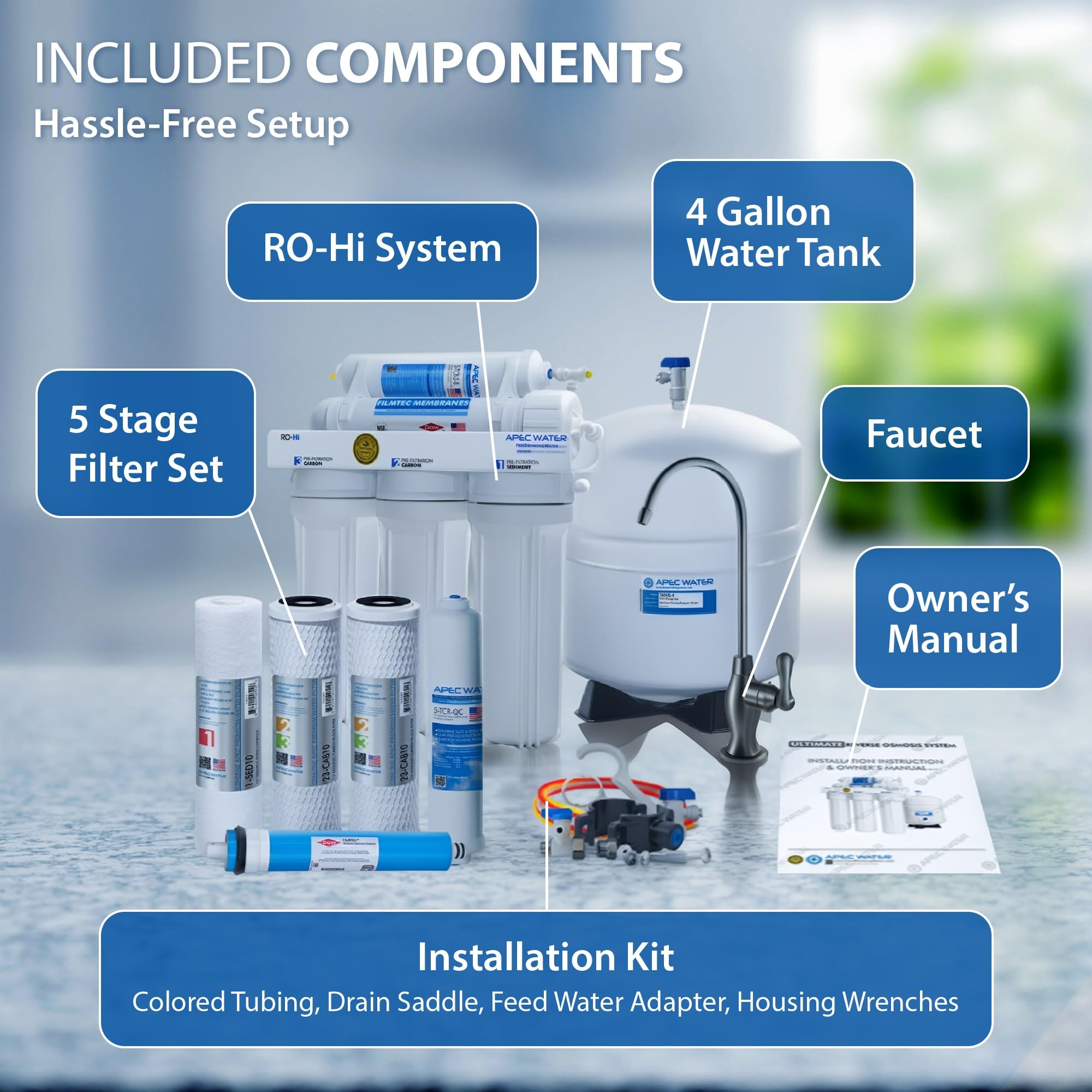 APEC Water Systems Ultimate RO-Hi Top Tier Supreme Certified High