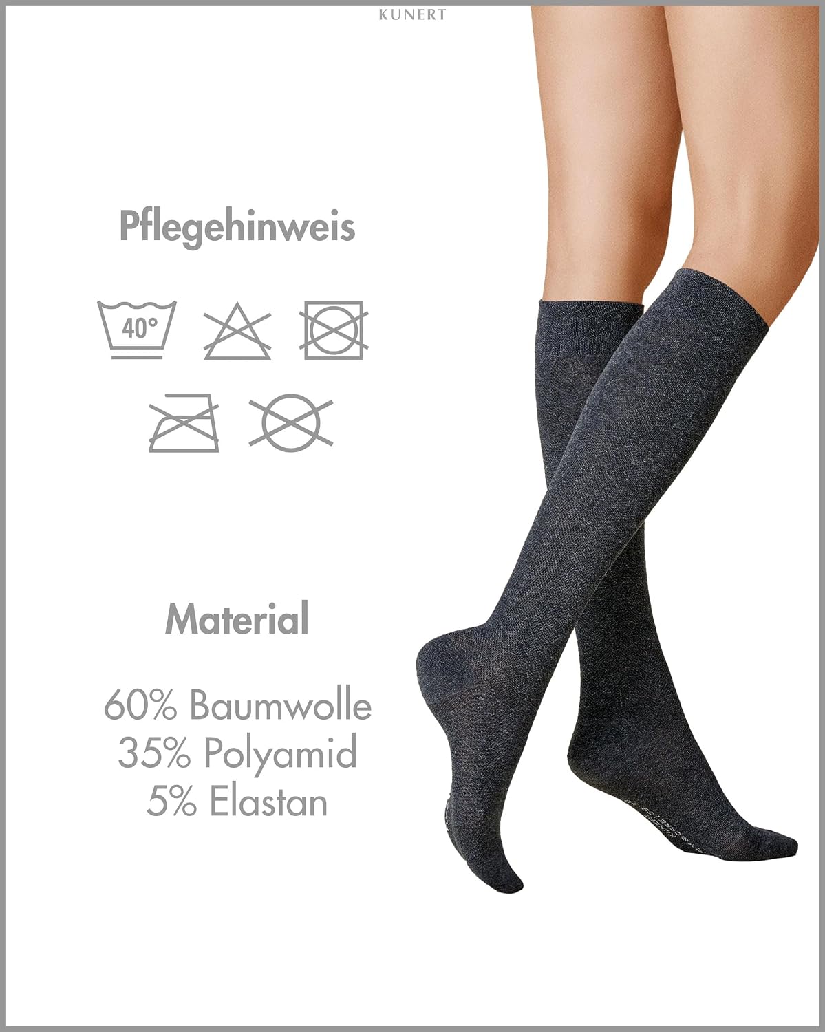 Kunert Fly & Care Bas/Chaussettes De Soutien Femme - Soulagement Fatigue Jambes Classe 3