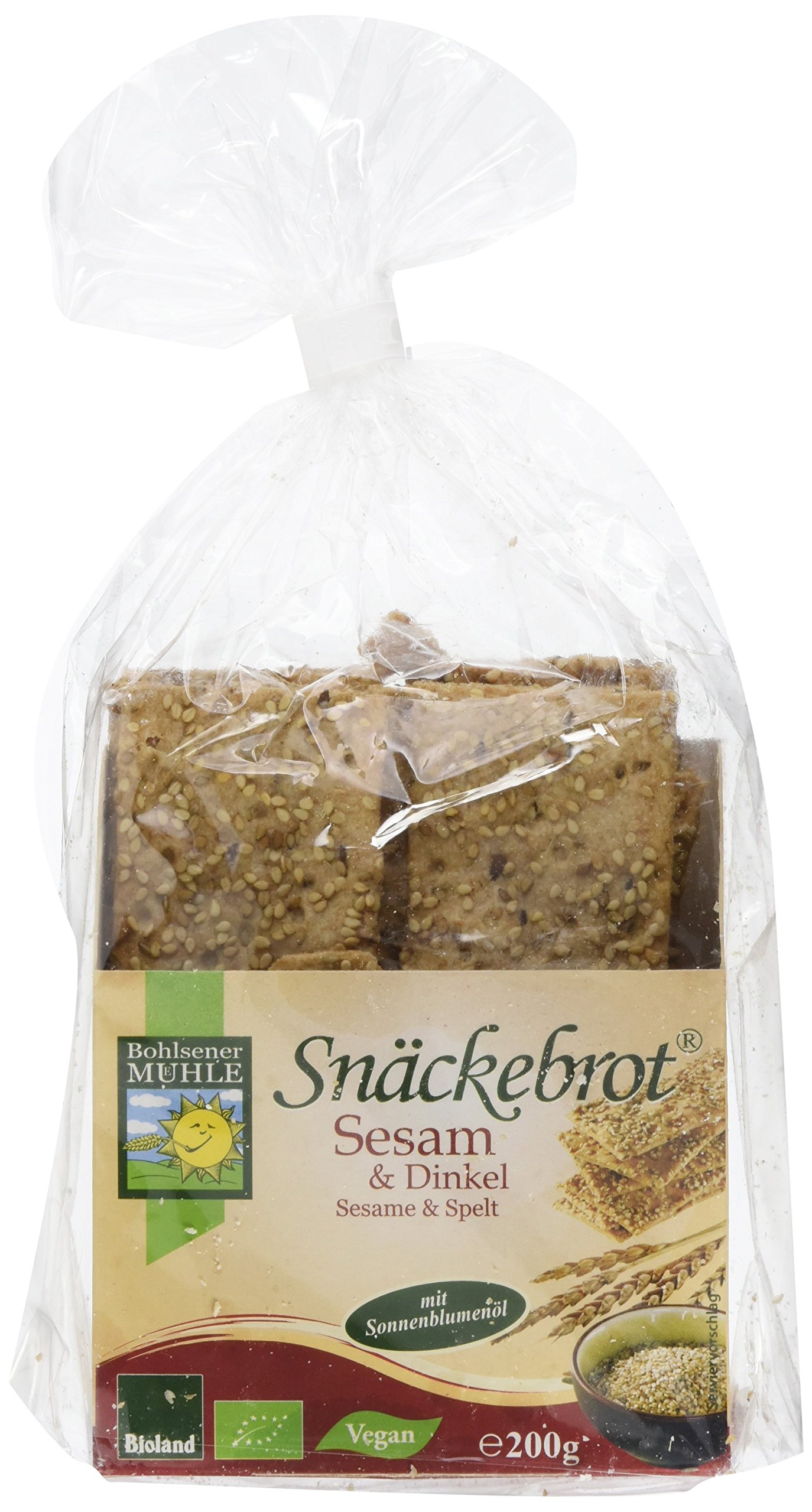 Bohlsener Mühle Sesam & Dinkel Snäckebrot, 25er Pack (200 g) - Bio