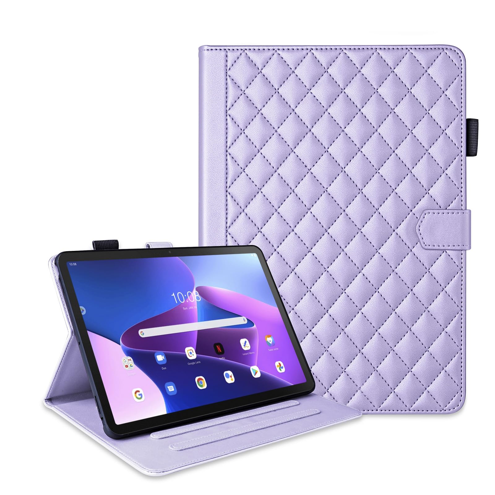 Lenovo M11 Lte Custodia Ibrida Protettiva Per Lenovo Tab M10 Plus TB-X606F - Verde/Azzurra, Con Supporto Regolabile Cover Con Supporto Regolabile