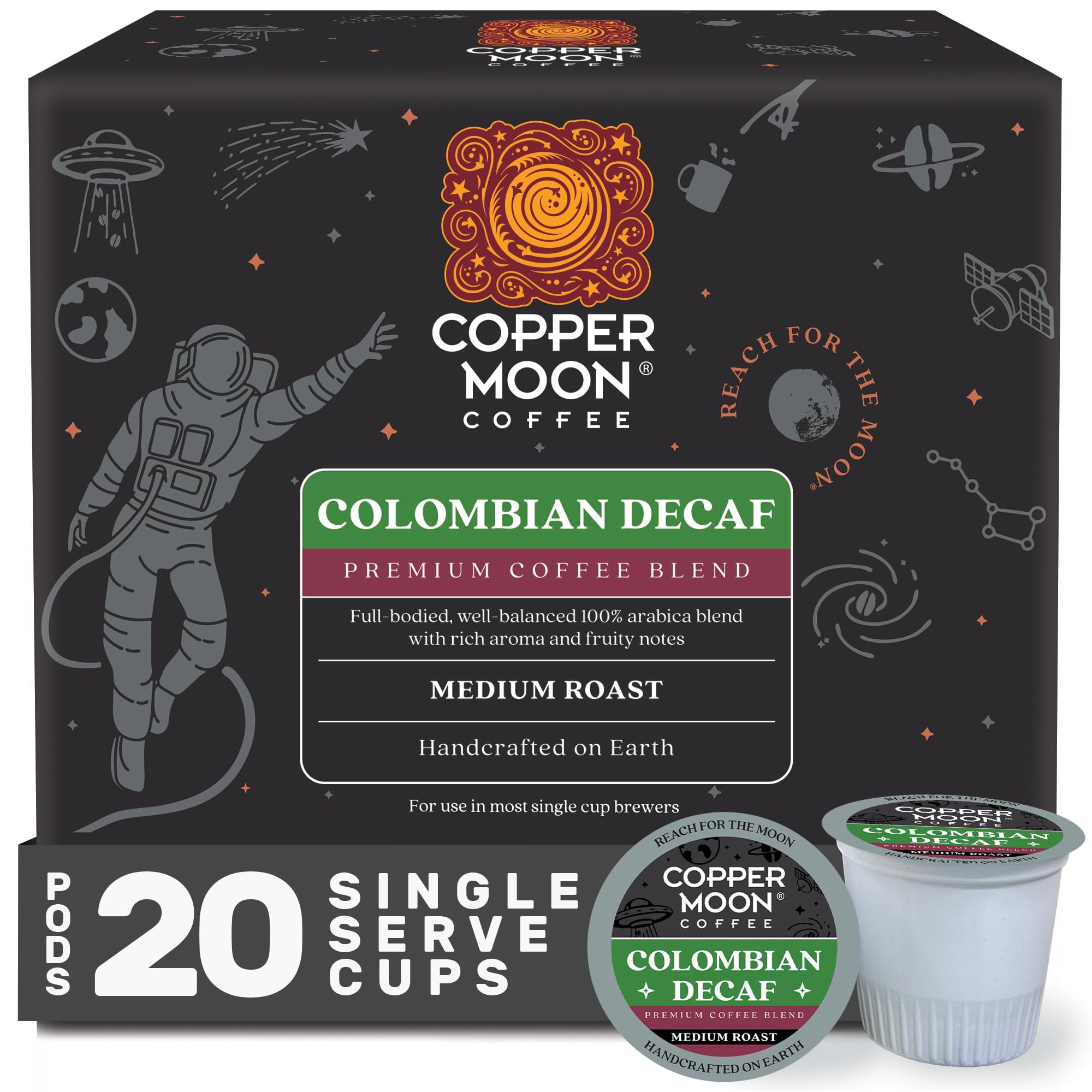 Amazon.com: Copper Moon K-Cup Coffee Pods, Colombian Decaf Blend