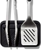 Vista 12 de OXO Good Grips - Herramientas de asar a la parrilla, reposo, color negro