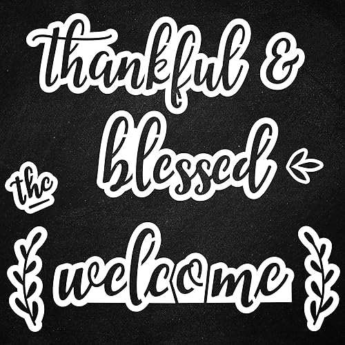 Plata Chalkboards Plantillas magnéticas para letreros de pizarra, plantillas de pizarra cursiva, plantillas reutilizables para pizarras de tiza,