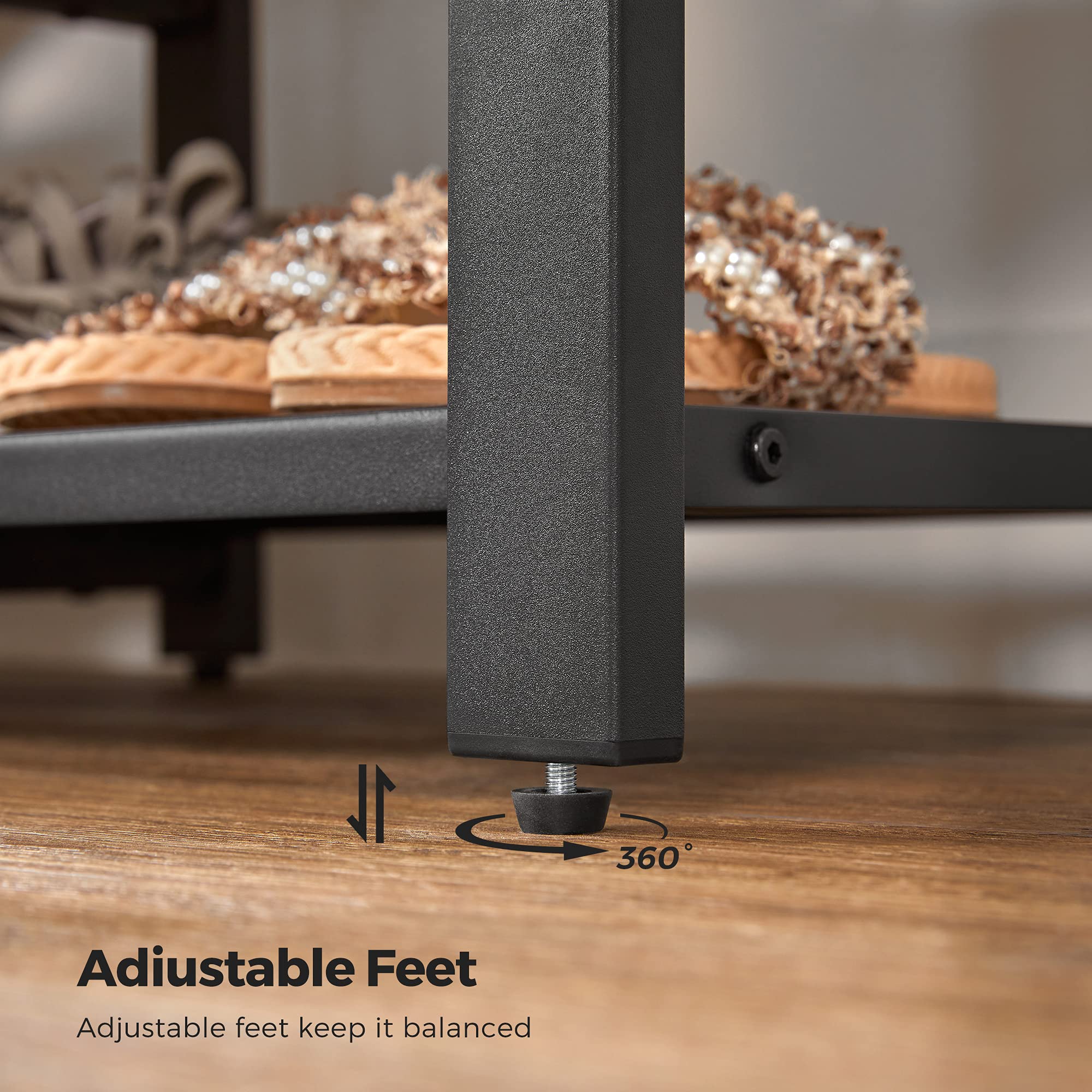 VASAGLE Free Standing Closet Organizer, Clothes Rack, Closet Organizer