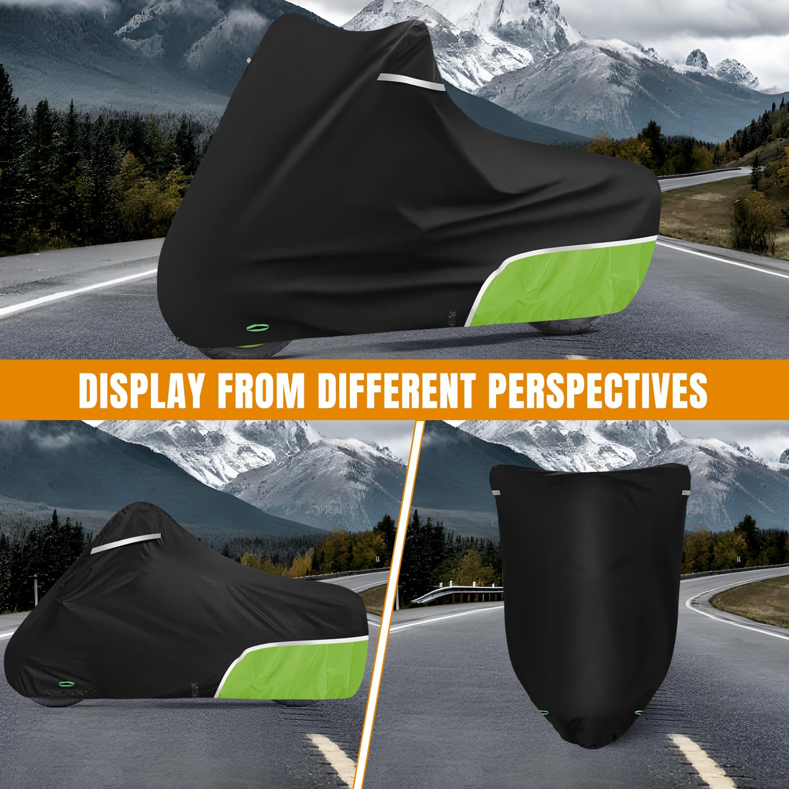 Bâche de Protection pour Kawasaki Vulcan S (sans Coffre) Housse Protection- Moto extérieur -Imperméable et résistante aux intempéries - Tissu Oxford 420D