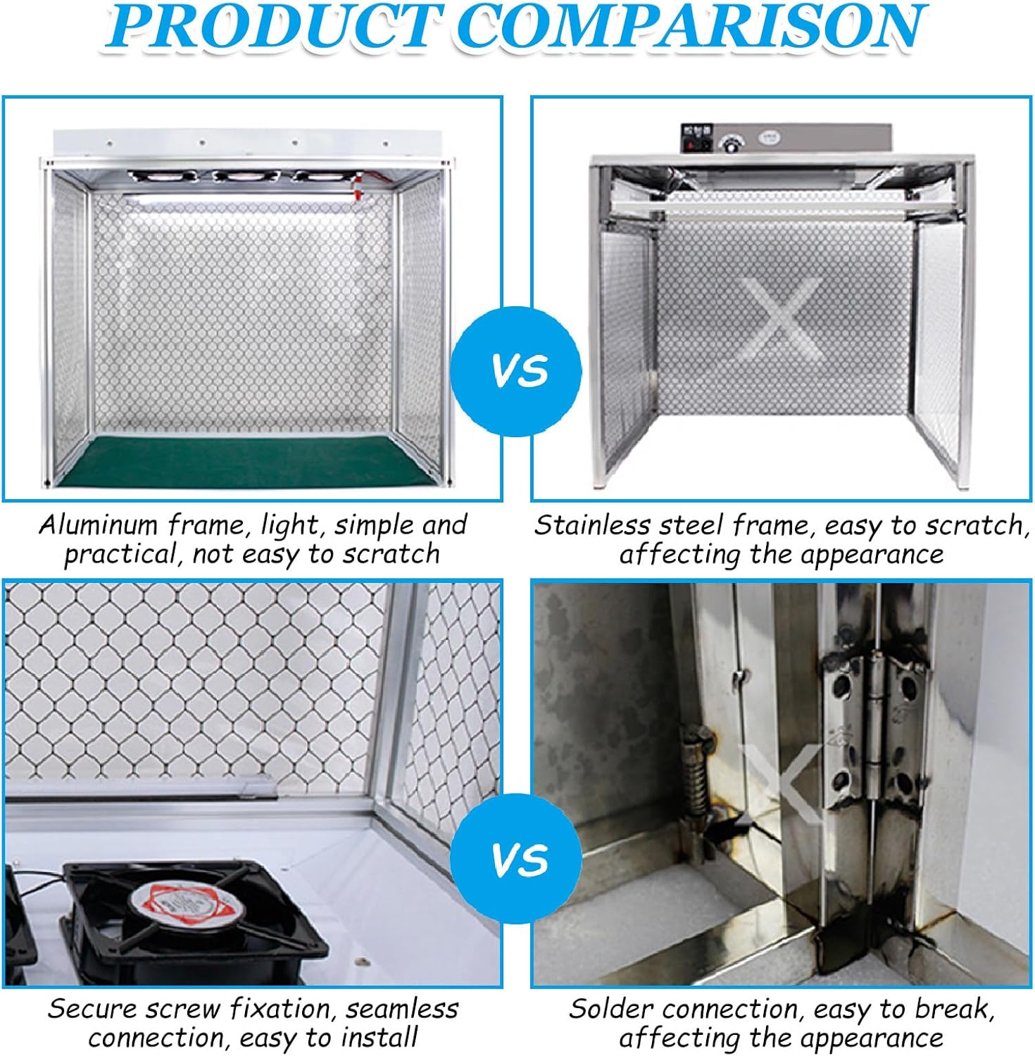 Large Space Laminar Flow Hood Air Flow Clean Bench with Three Fans Intense Light Tube HEPA Filter for Dust-Free Work Vertical Laminar Flow Hood
