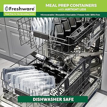 Amazon.com: Freshware Meal Prep Containers [50 Pack] 3