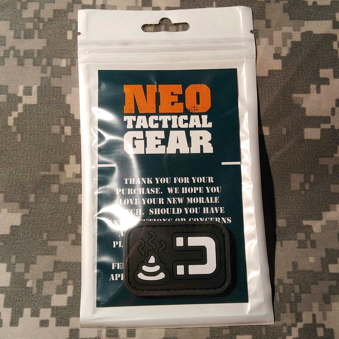 Shit Magnet Morale Patch - PVC Rubber Morale Patch, Hook Backed by NEO Tactical Gear