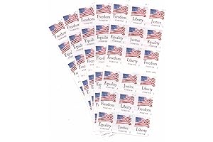 USPS Forever Stamps Four Flags Poster Stamps with Vintage Flag Designs