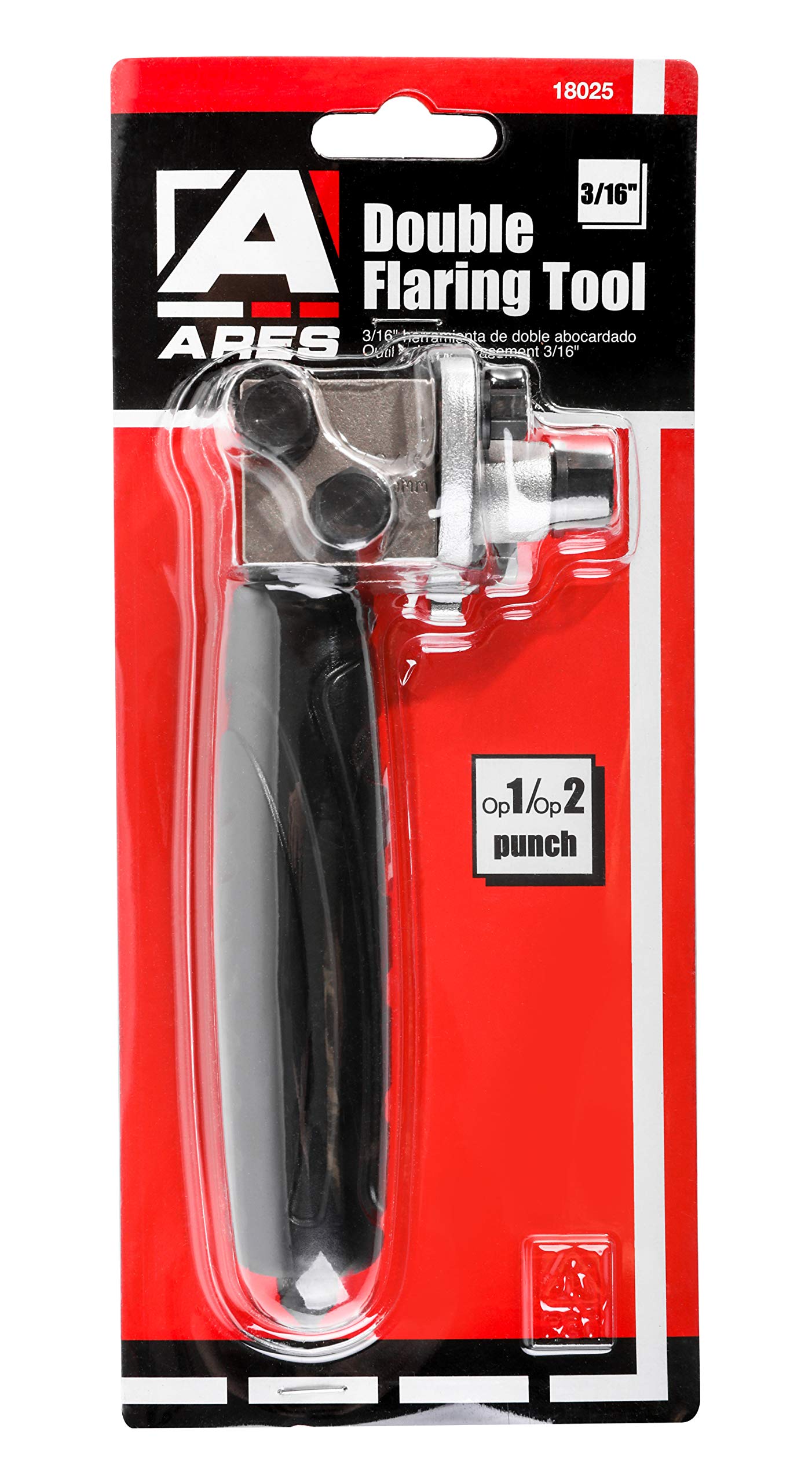 ARES 180253/16Inch Double Flaring Tool Includes Flaring Tool and Op1/Op2 Punch Creates