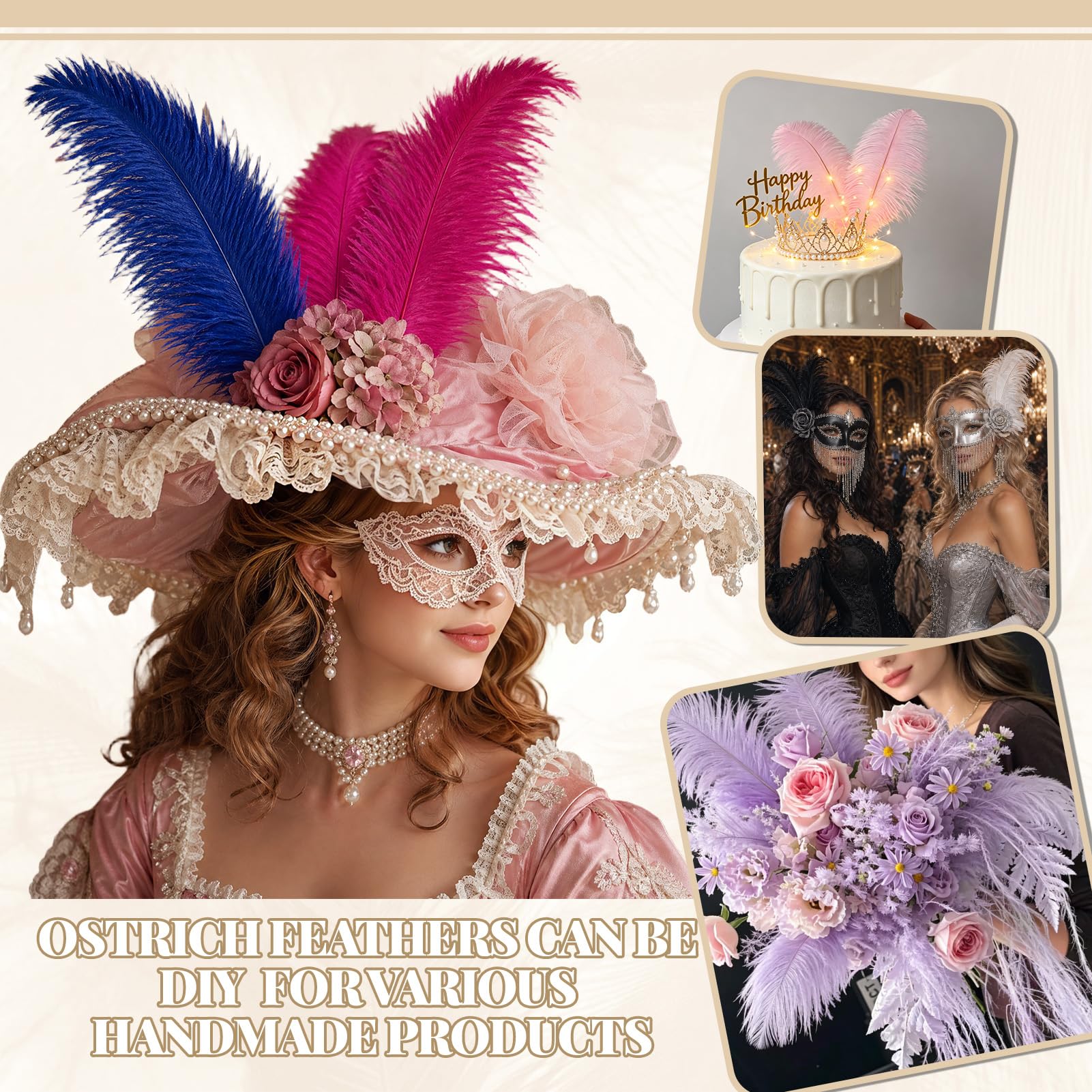 Piume di struzzo nere naturali, confezione da 40, 35,6-40,6 cm, 30,5-35,6 cm (20 pezzi ciascuna), per fai da te, vasi, artigianato, matrimoni, feste, centrotavola, decorazioni natalizie