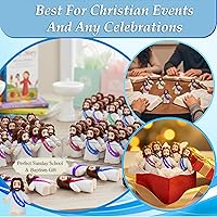 Vista 3 de 30PCS Little Jesus Figures, Mini Jesus Figurines in Bulk, Multicolor Tiny Jesus Figures, Miniature Figurines for Devotional or Sacramentals