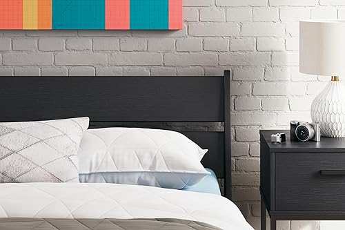Miniatura 133 de Signature Design by Ashley Socalle Casual Twin Panel Platform Bed, Foundation or Box Spring Not Needed, Black Negro -,Blanco,Azul,Marrón miel,Beige