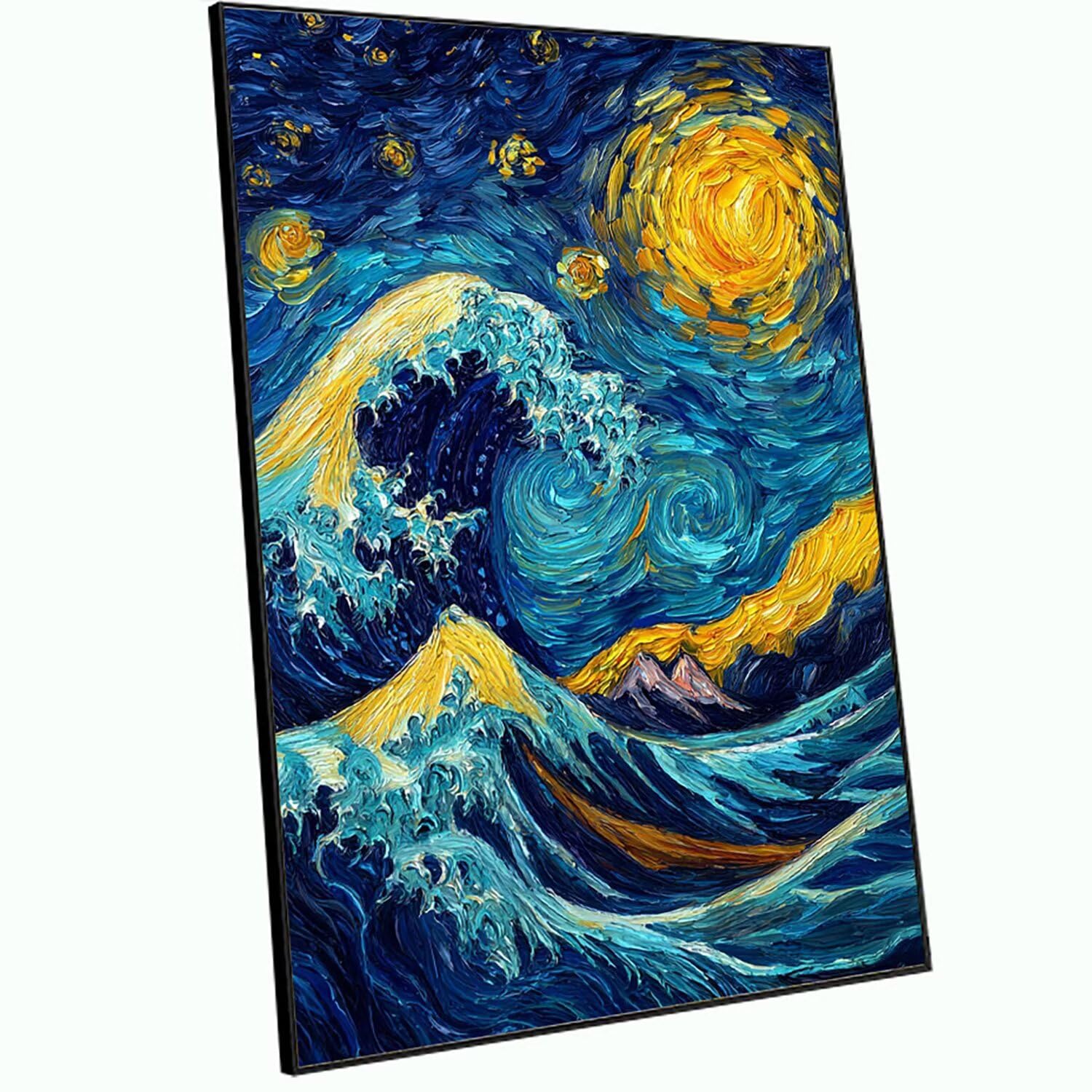 Malowanie diamentami Duże 90 x 60 cm Cartoon Diamentowe Malarstwo Kompletny zestaw, DIY Pełne wiercenie Mozaika Księżyc Mozaika Diament Malarstwo Kryształowe Diamenty Kryształowe Obrazy Kreatywne