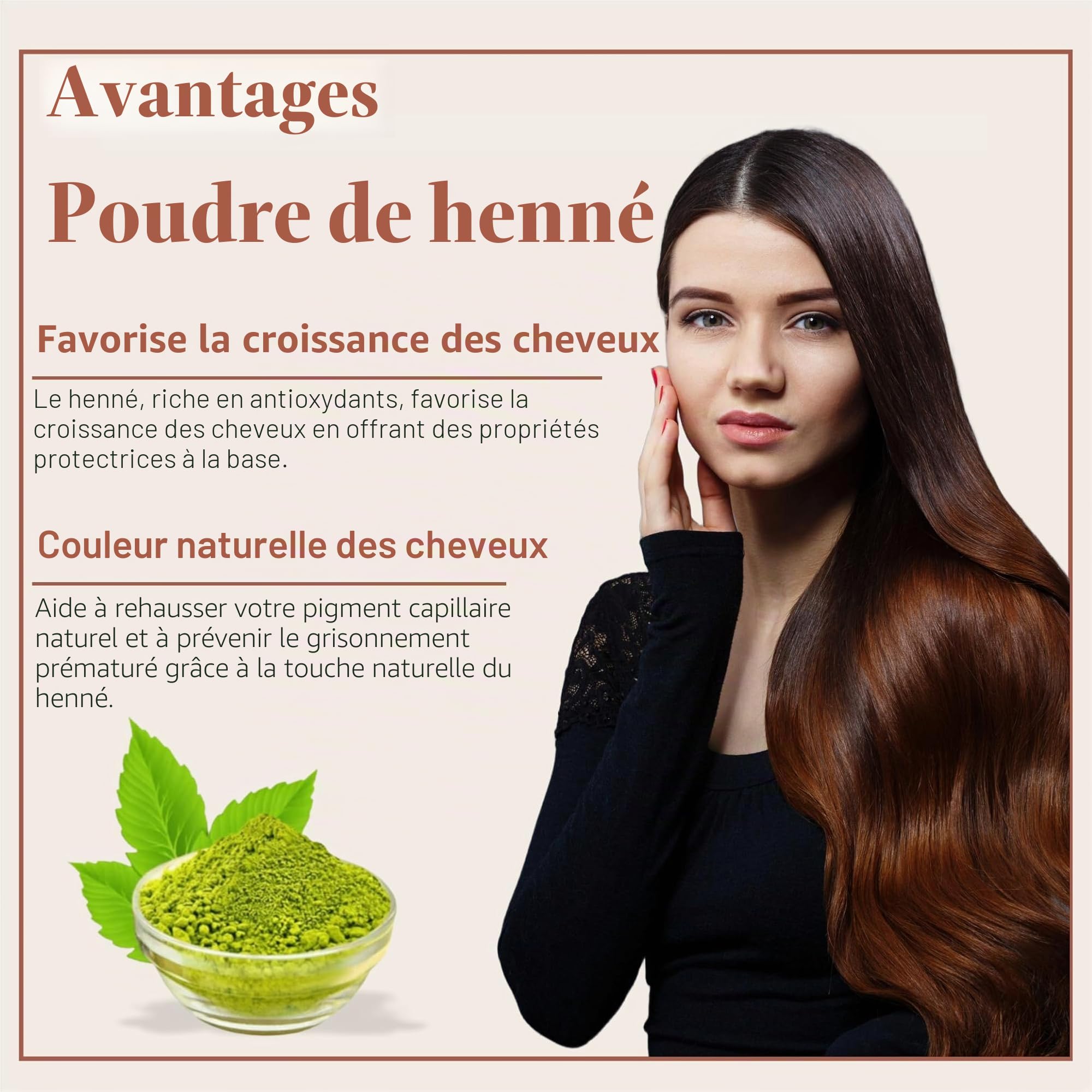 SAMYAM Poudre de henné pur - Paquet de 1 kg | Coloration capillaire naturelle, henné du Rajasthan triplement tamisé, sans PPD