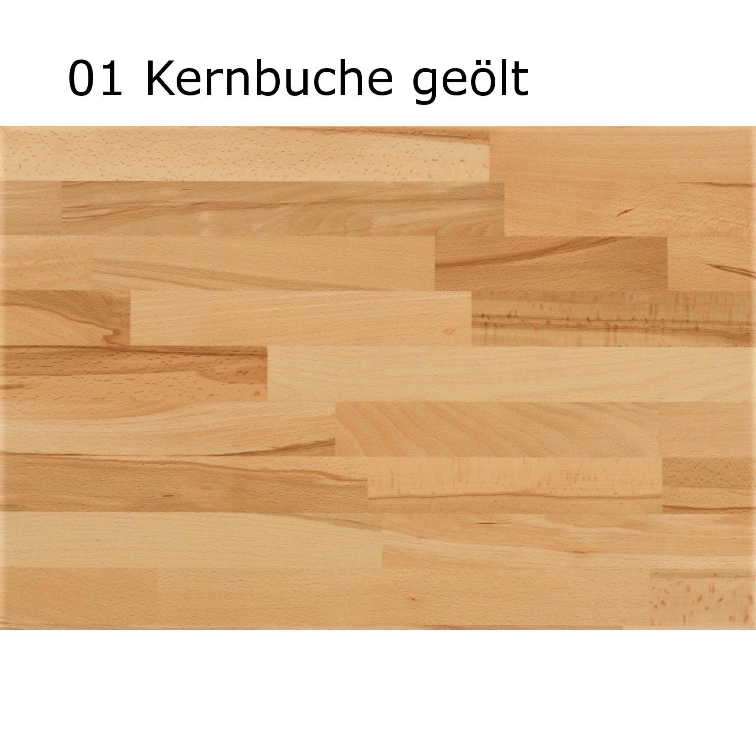 DICO 2er Stapelbett Massivholz mit Rollrost Größe 90x200 cm 01 Kernbuche geölt
