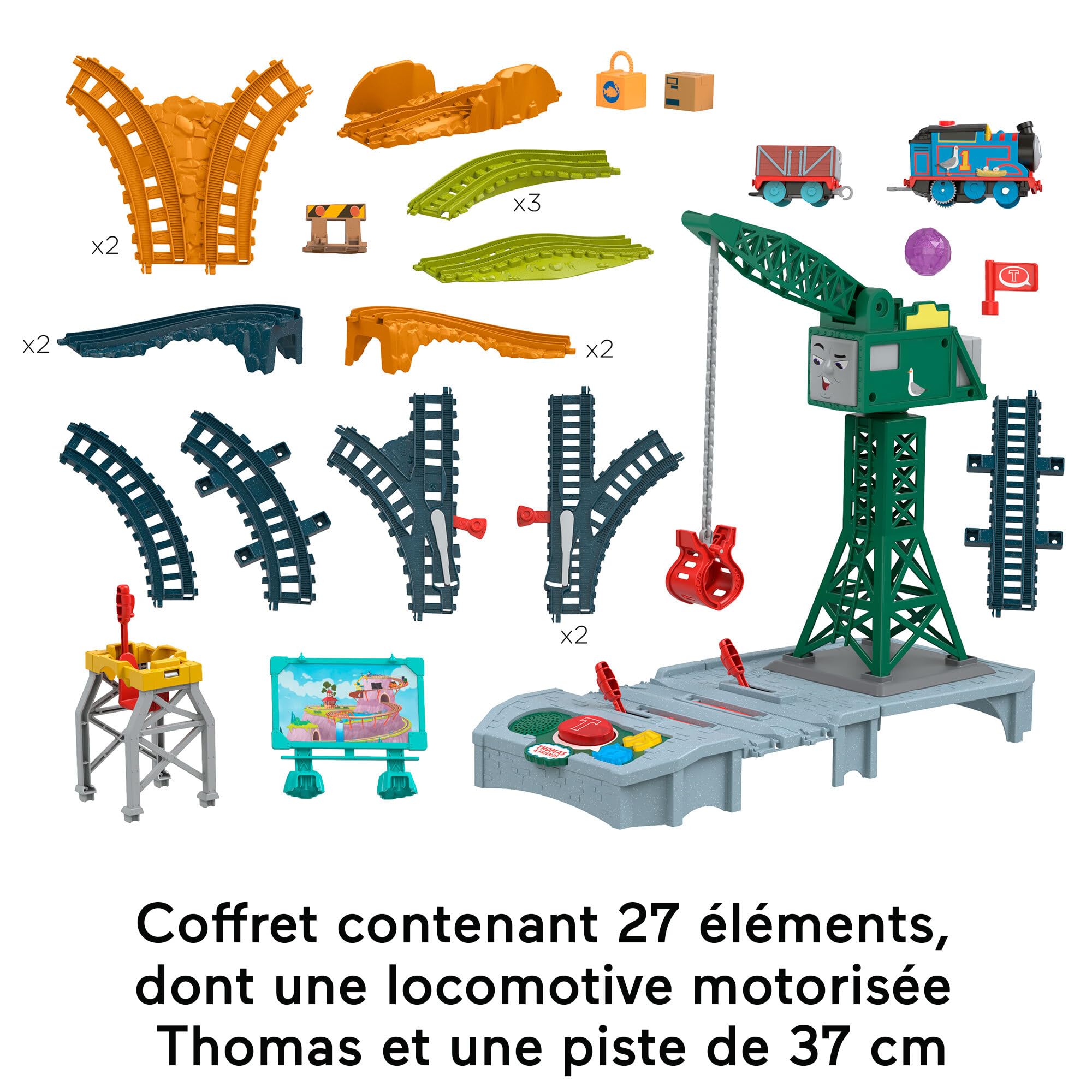 DxxD Train à Piles Pour Chemin De Fer En Bois, Jouet Train De