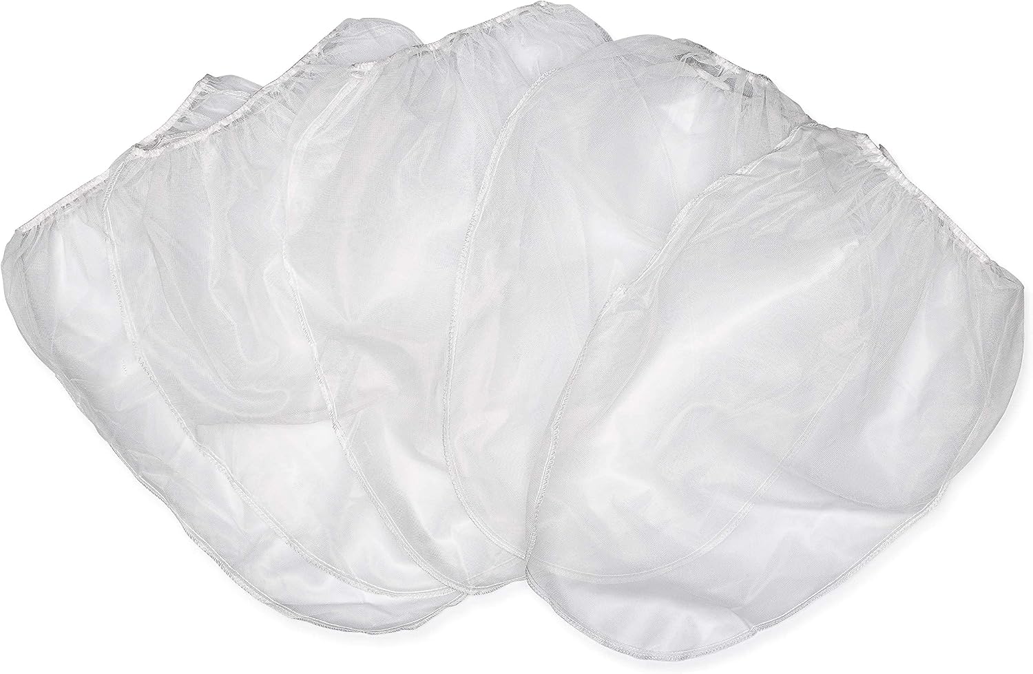 50 Pack Paint Strainer Bag (1 Gallon Bucket Size) - 200 Micron Fine Mesh Disposable Bag Filters with Elastic Top Opening - Perfect Filter Bags for Use with Paint Guns and Sprayers