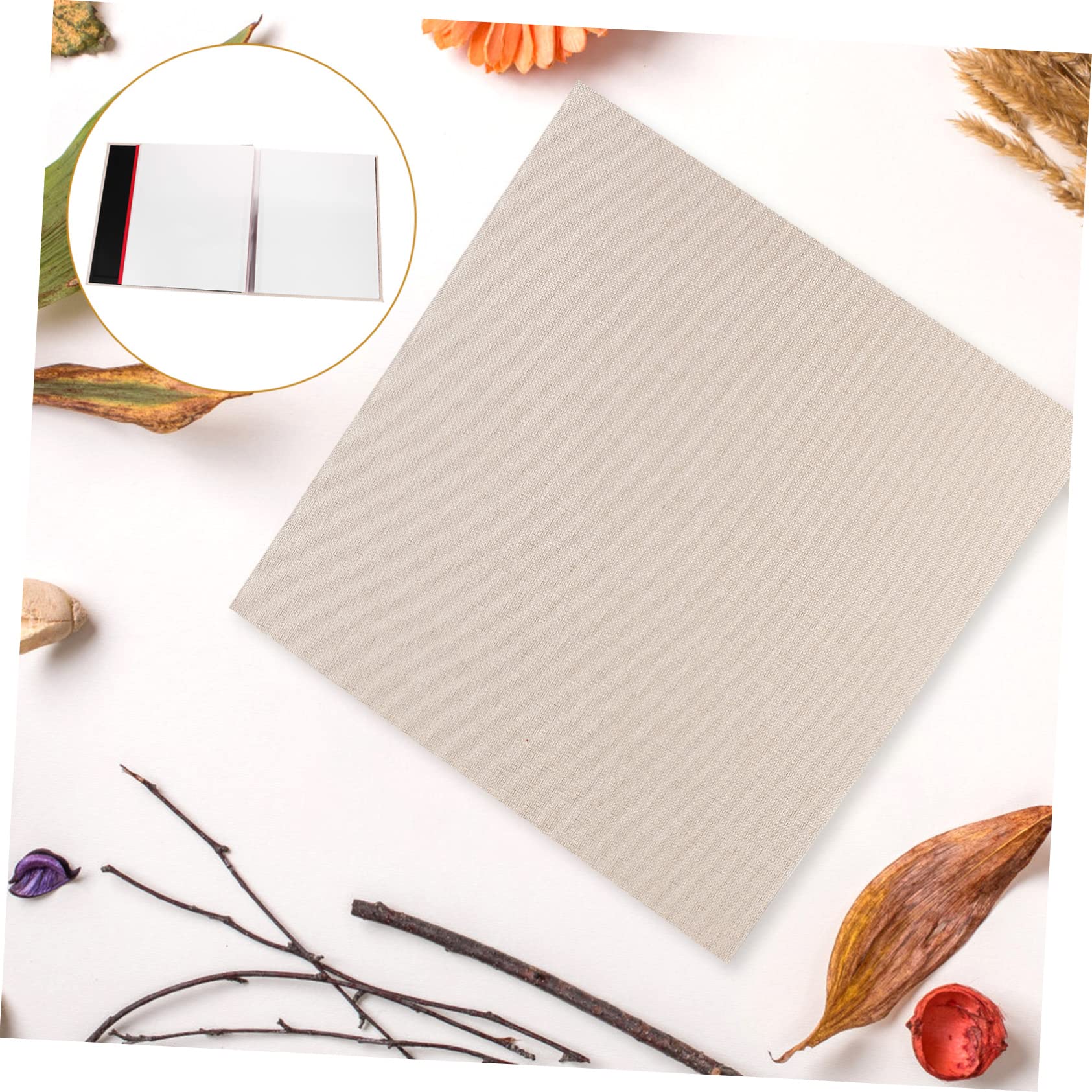 Fotobuch Selbstklebend mit Leineneinband Akkordeon-design Leere Innenseiten für Schreibbereich und Fotos zum Selbstkleben für Familienfotos und Erinnerungen
