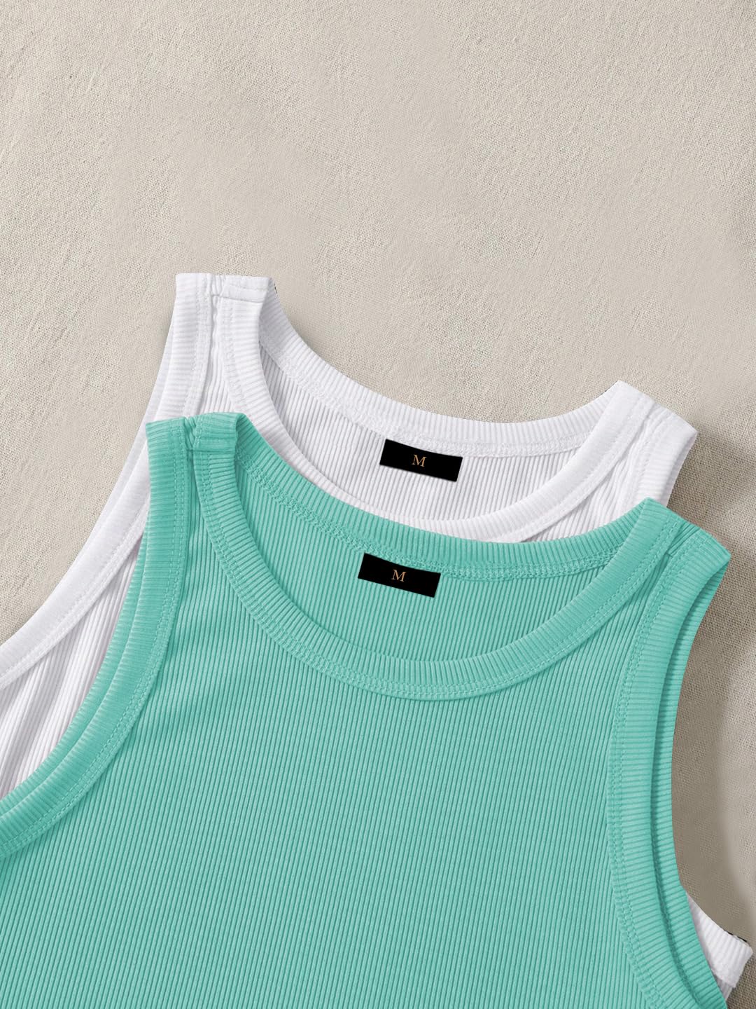 Toochki Confezione da 2 magliette corte, da donna, in cotone, stile casual
