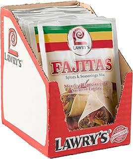 Lawry's Fajitas Spices & Seasonings Mix, 1.27 oz (Pack of 12)