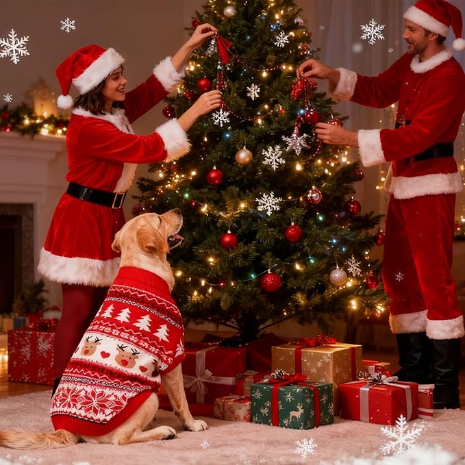 Disfraz de Alce para Perro Navidad Suéter Talla L miniatura 6
