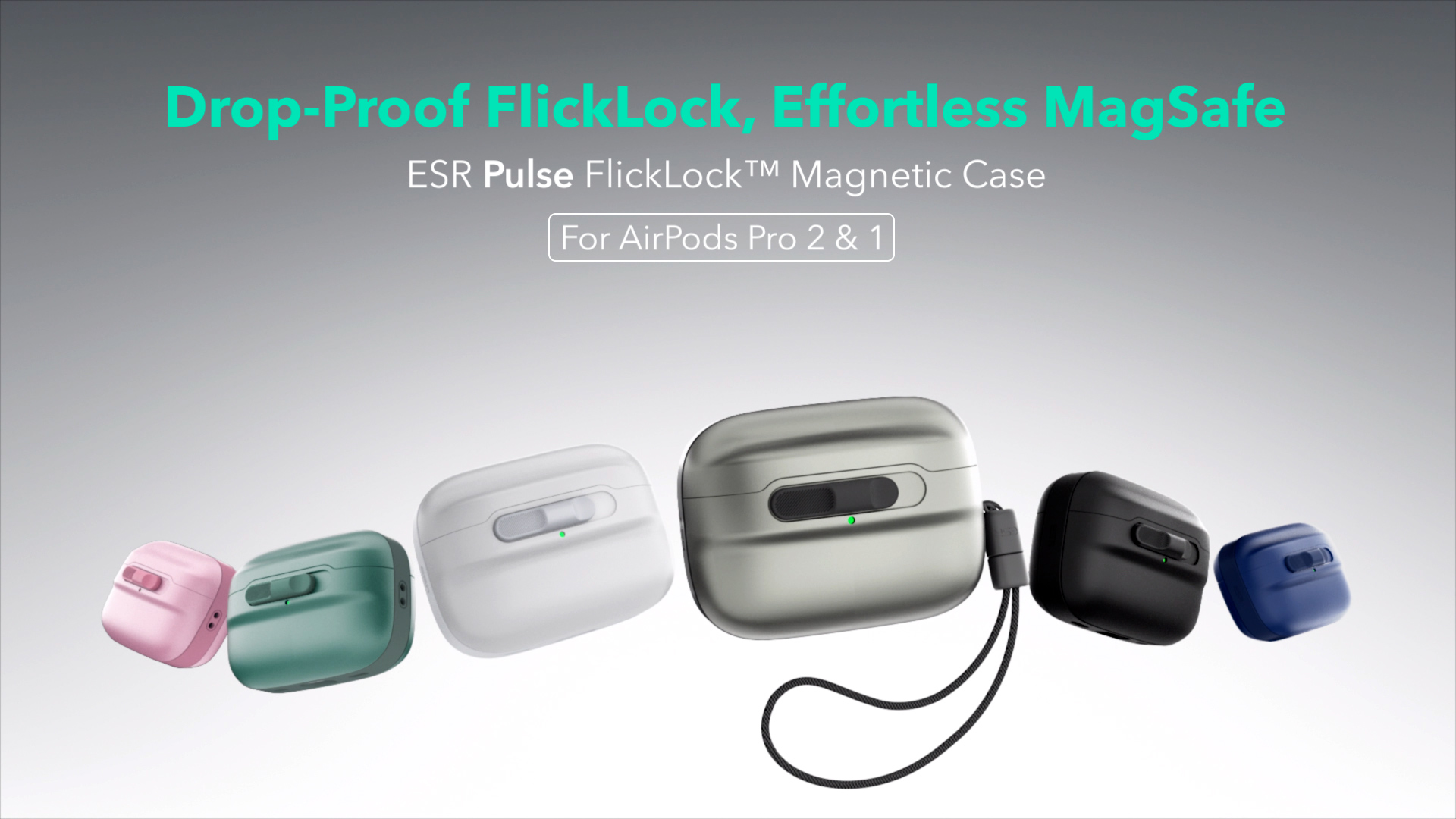 Apple AirPods Pro 第2世代 本体+ESRケース ESR for AirPods Pro 2 Case (2023/2022/2019, 2nd/1st Gen