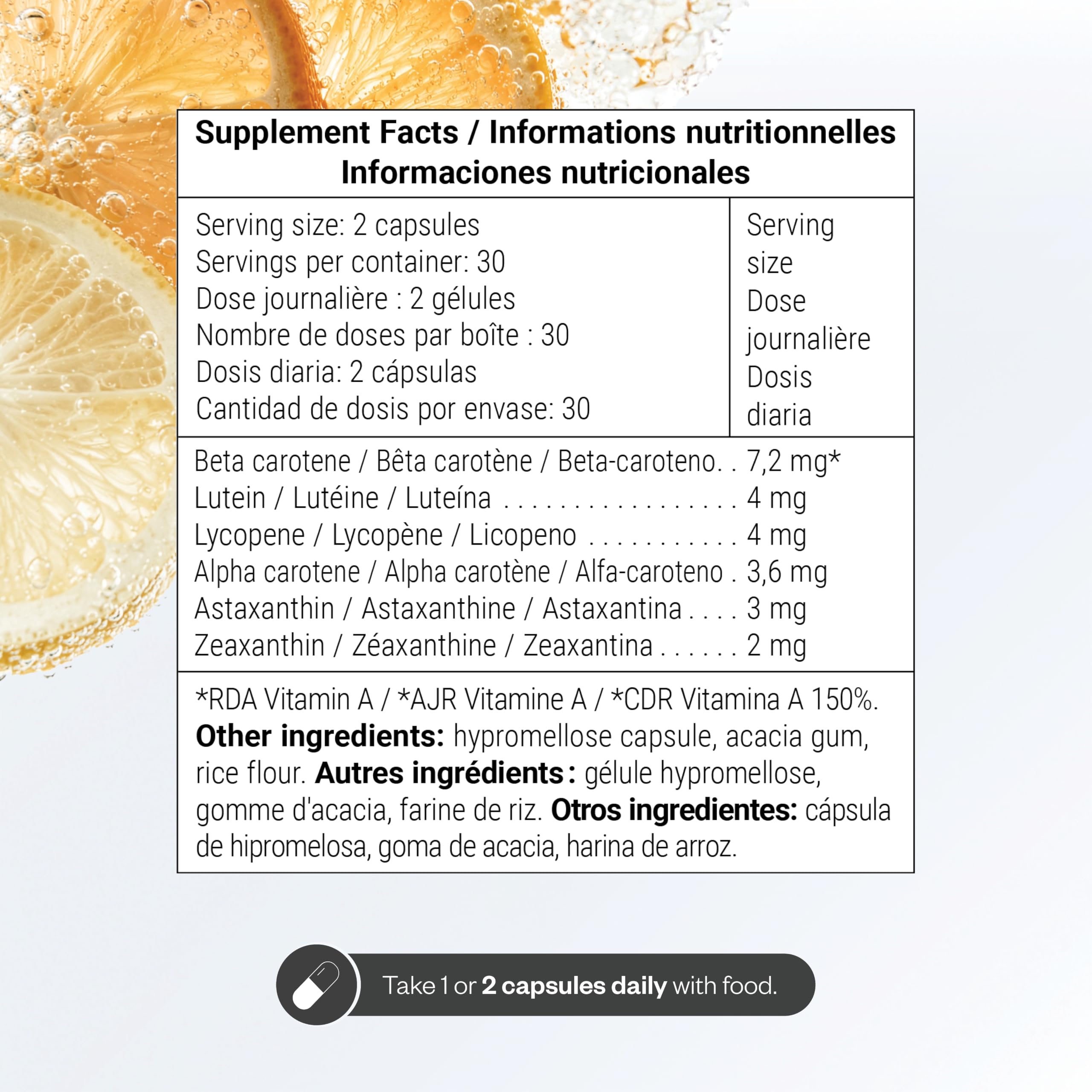 Supersmart - Carottol - Carotenoid Complex Supplement - with Beta Carotene, Lycopene, Lutein & Zeaxanthin | Non-GMO & Gluten Free - 60 Vegetarian Capsules — Amazon image 4