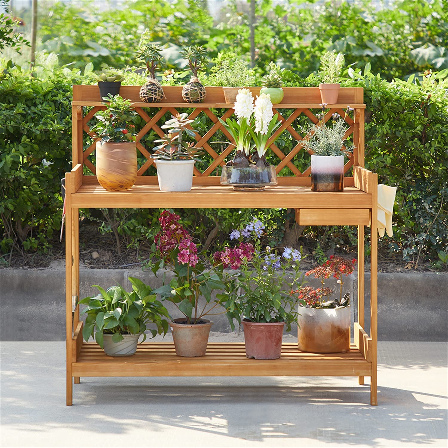 Buy Leilani Potting Bench Potting Table Gardening Bench Plant Table