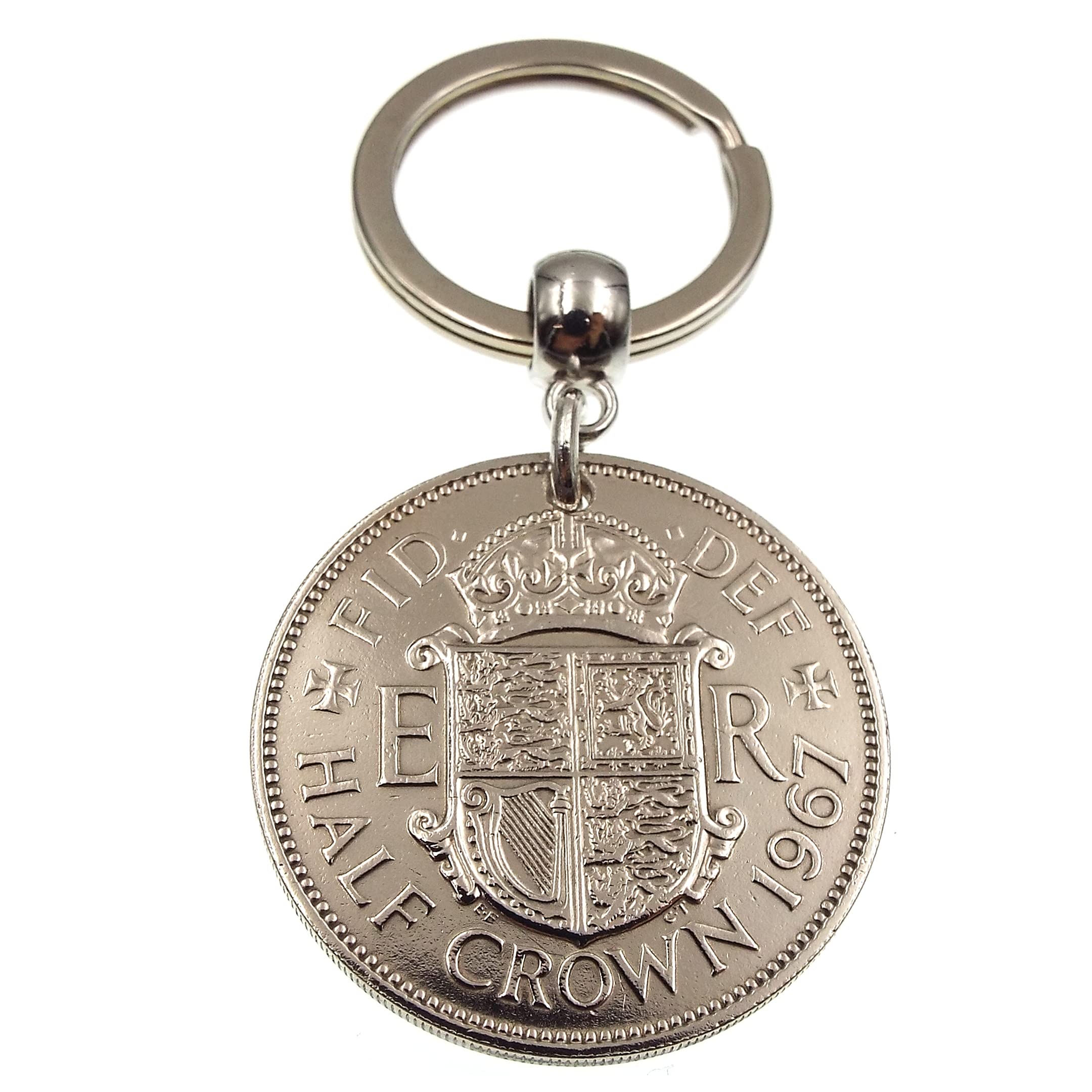 A Silver Dream 1967 Half Crown Coin Keyring