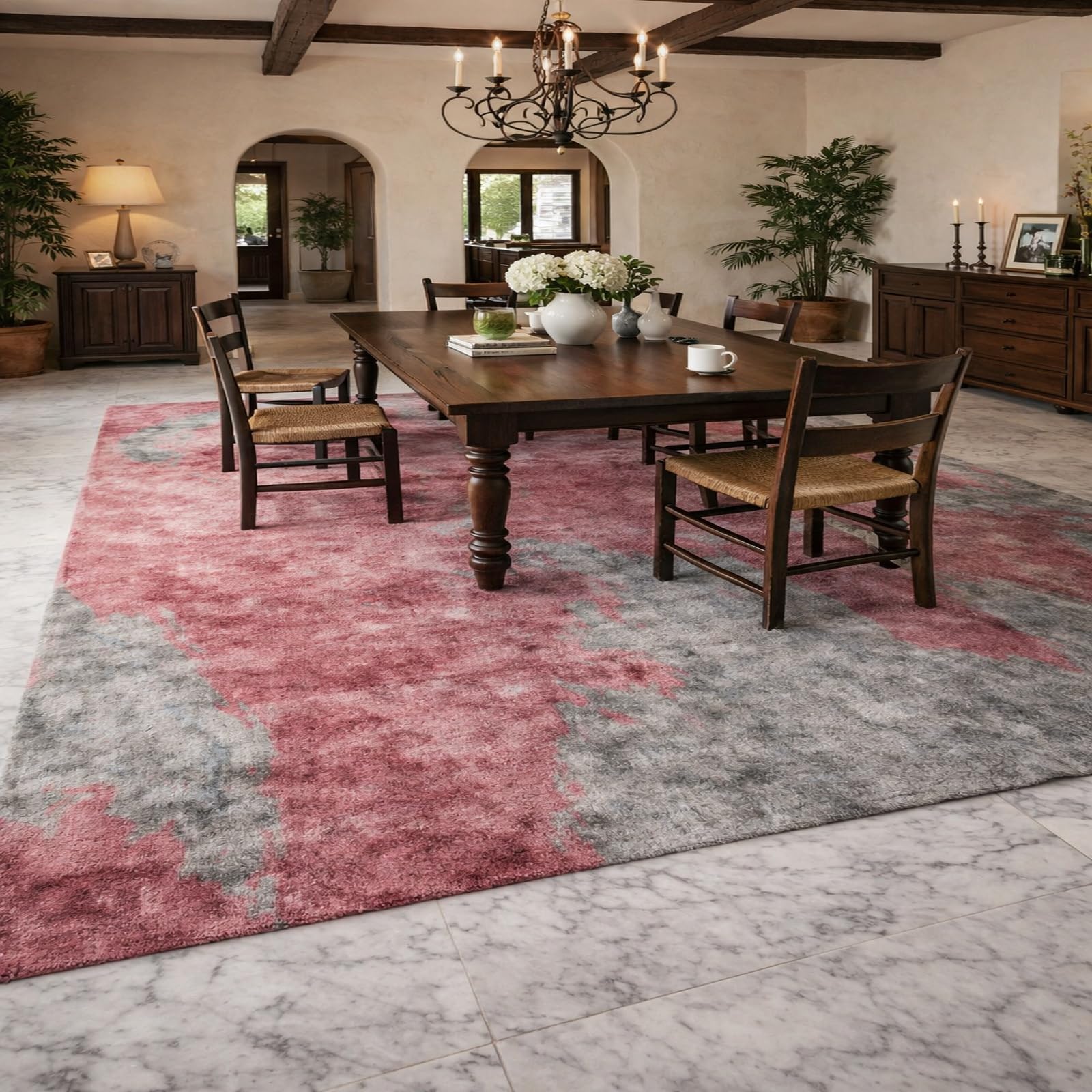 Tapis de décoration facile à nettoyer pour salon et chambre 110x180