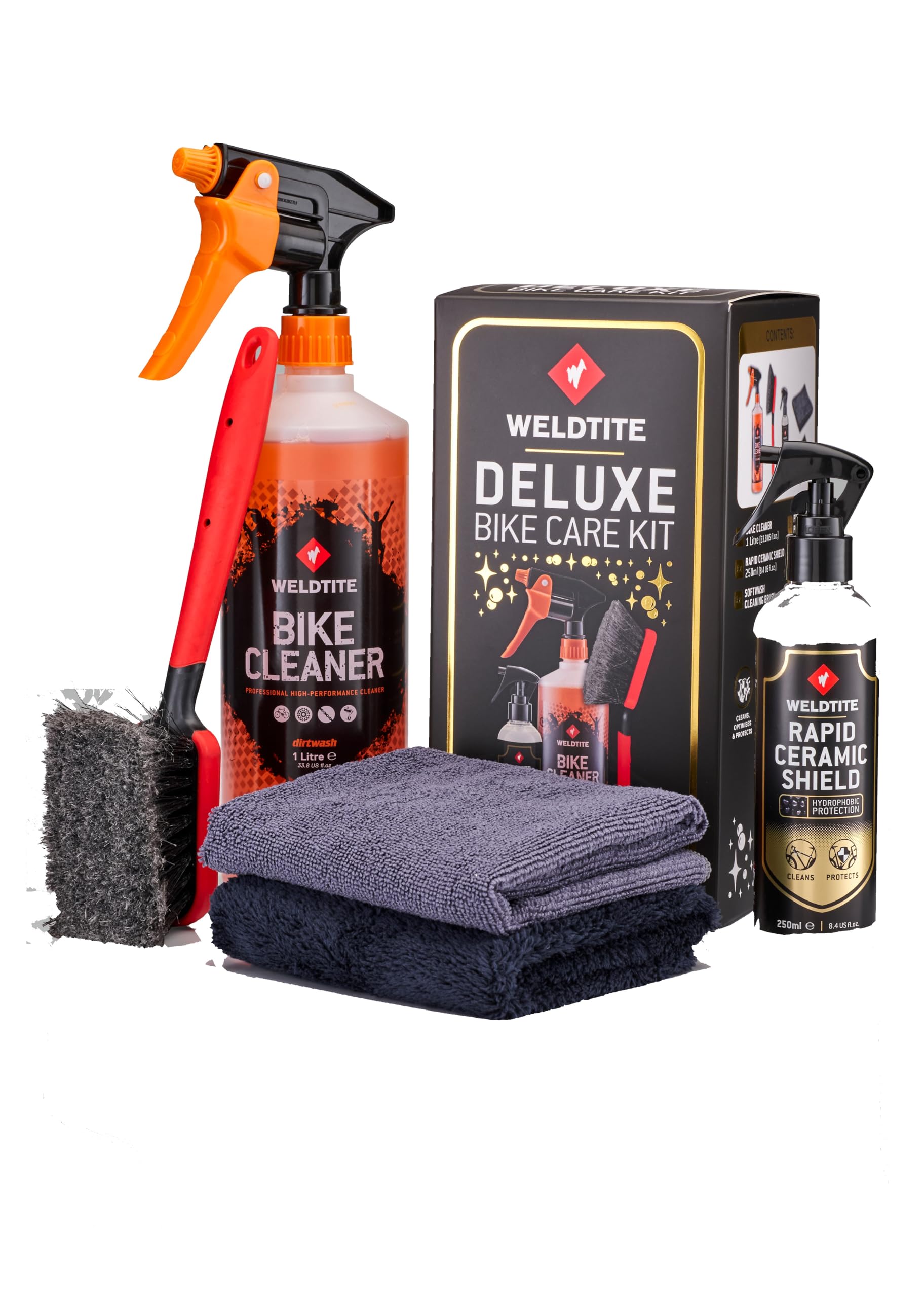 Weldtite Rapid Ceramic Shield Kit, 250 Ml – Hydrophober Schutz Für Fahrradrahmen | Gegen Wasser, Schlamm & Harz