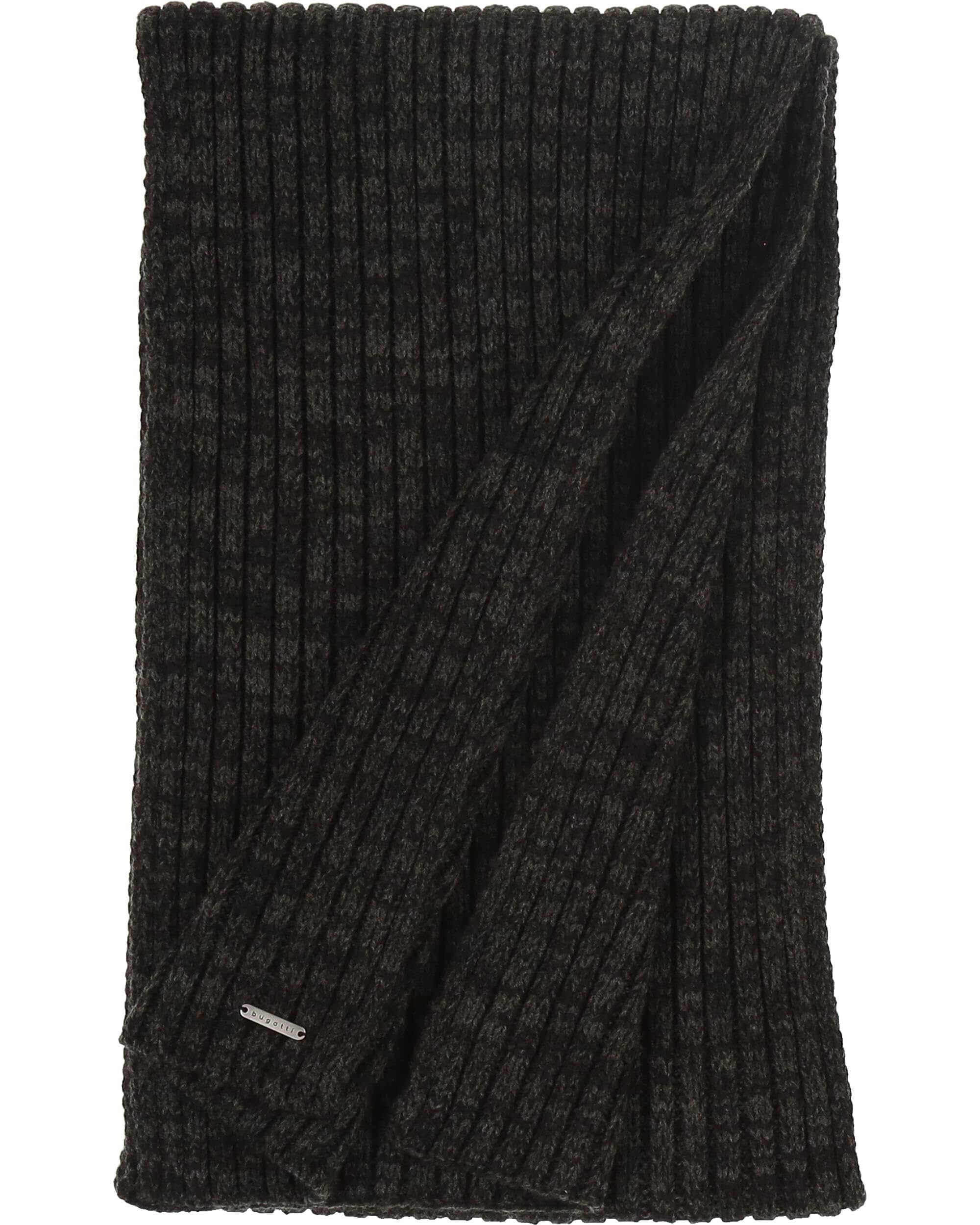 bugatti Herren Schal mit Rippenmuster - 26 x 170 cm - Winterschal in Wollmischung