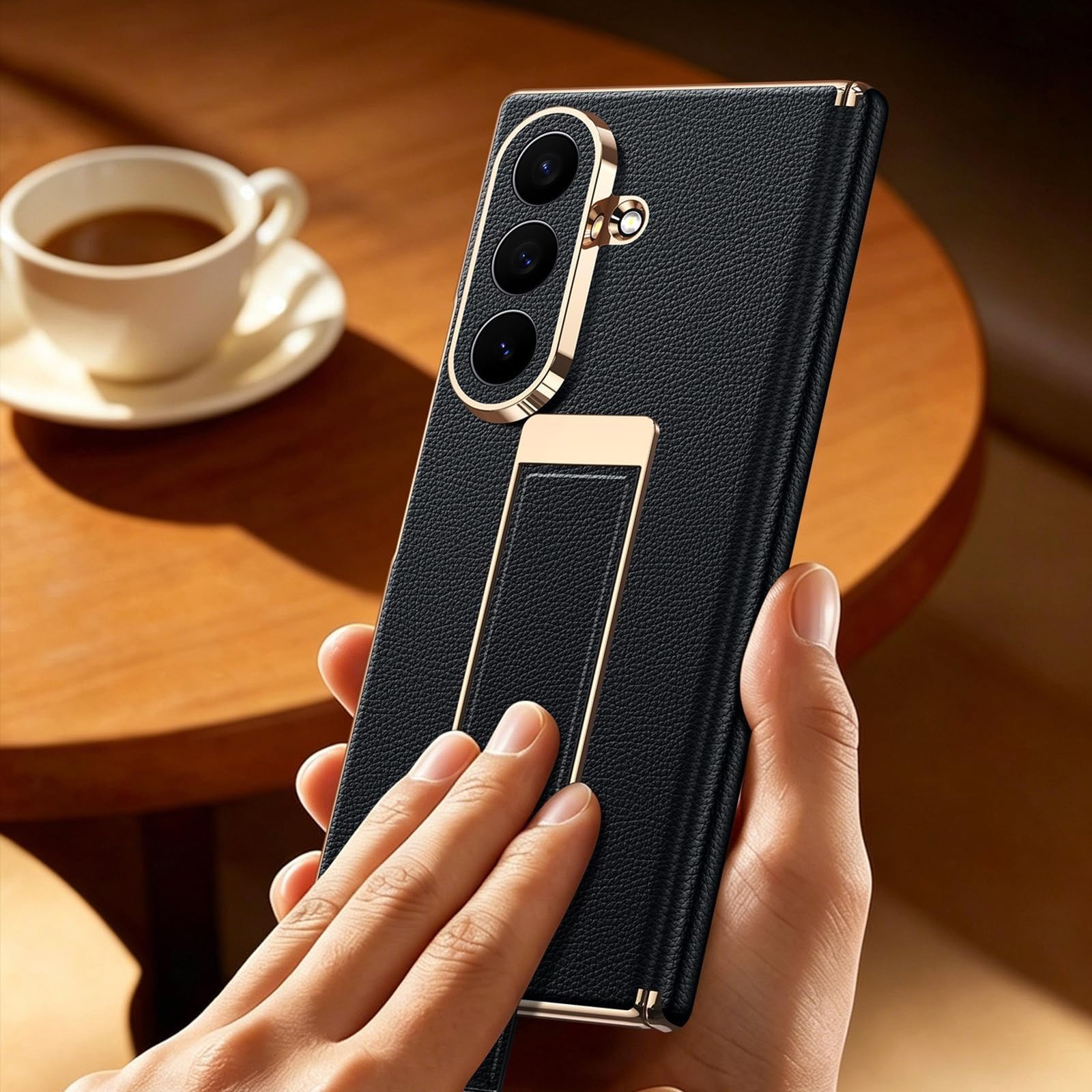 Custodia Per Samsung Galaxy Z Fold 8 Ultra, Pelle Vera Ultra Sottile Case
