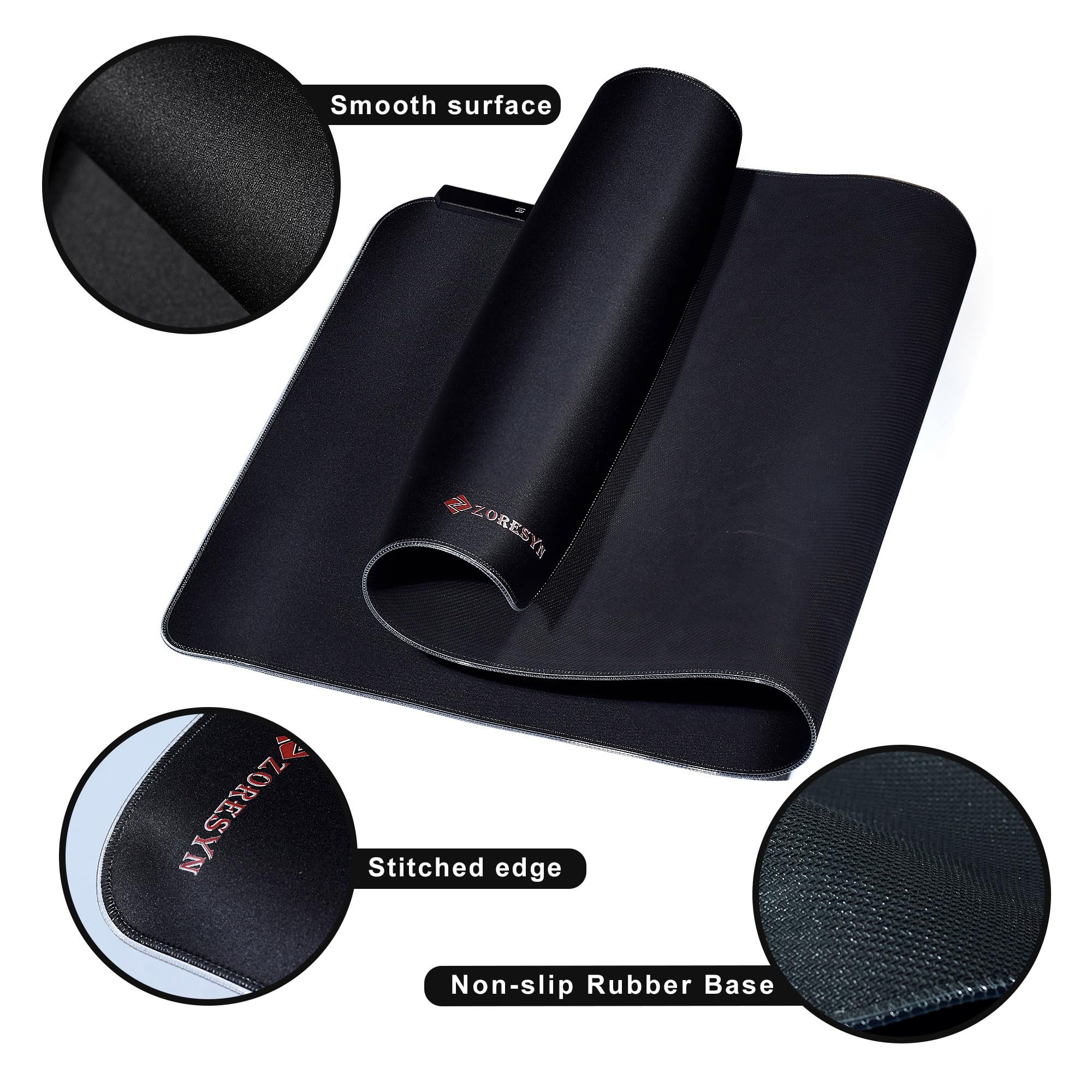 ZORESYN RGB Gaming Mouse Pad - 100 x 50 CM Large Mousepad with Led