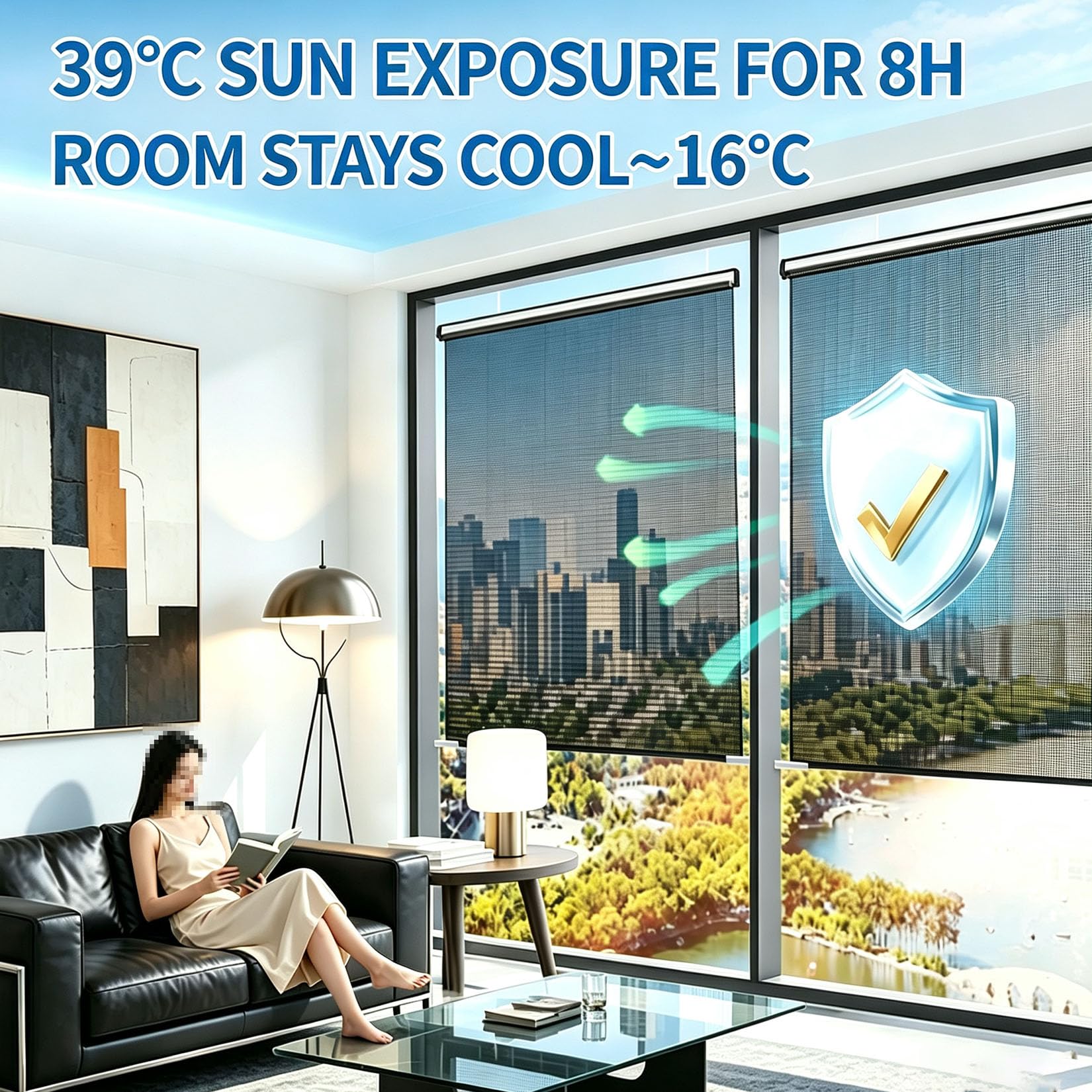 78X200cm Tenda oscurante protezione solare UV con Ventosa Tenda avvolgibile | Senza Forare Persiane Temporanea Isolamento Termico,Tende Per La Privacy,per Cucina Casa Ufficio Personalizzabili