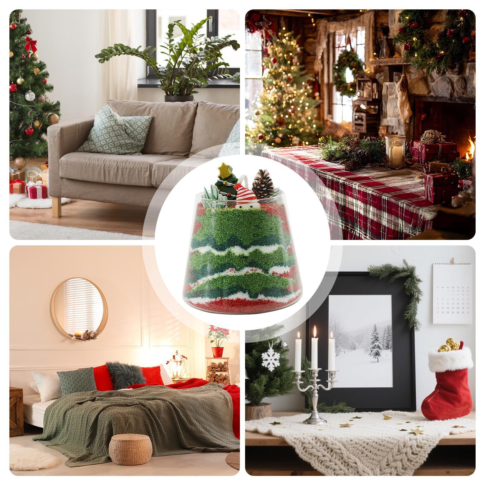 Velas Aromáticas para Hogar 14 Unidades Velas de Navidad en Forma de Árbol