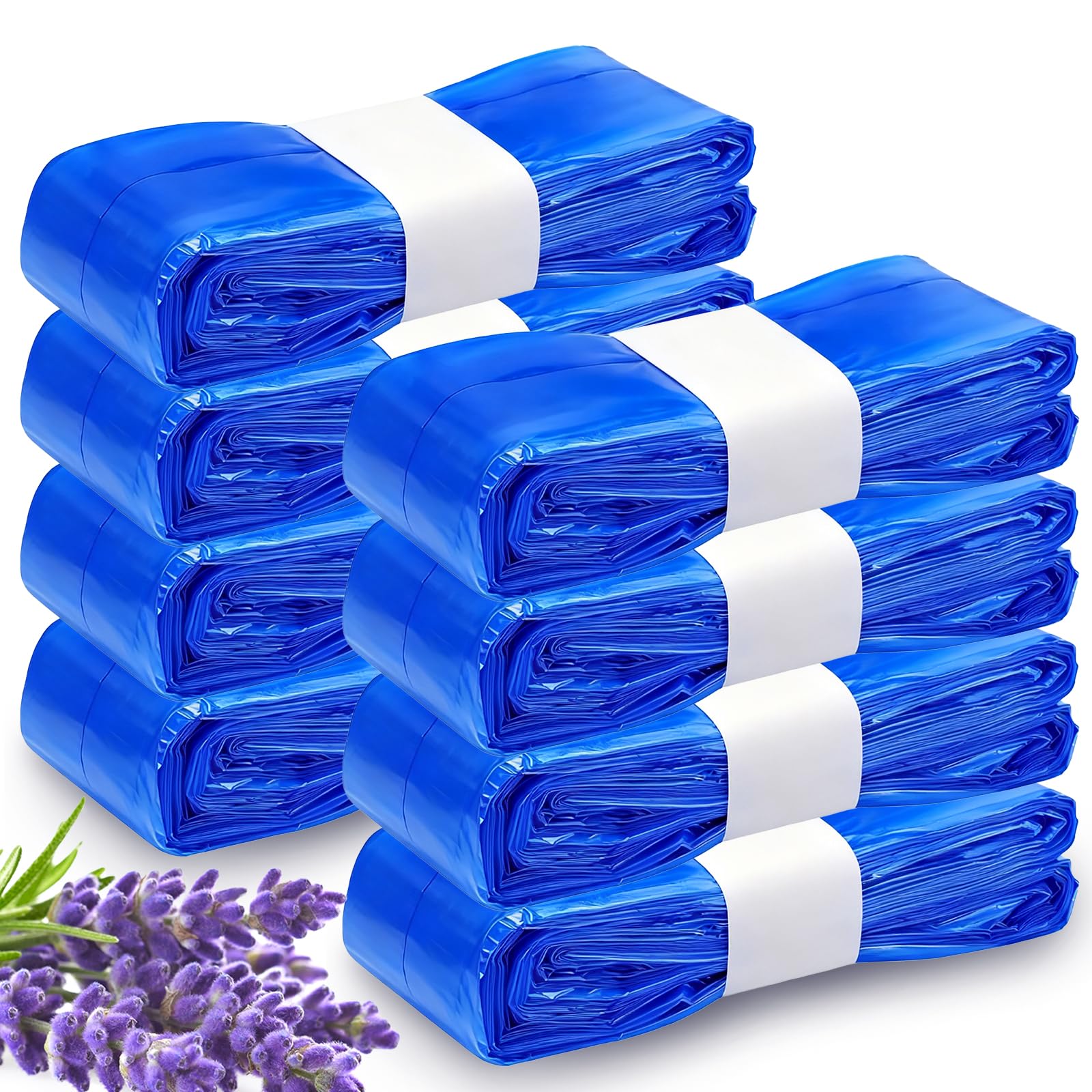 8 Nappy Bin Refills, Nappy Bags, Diaper Pail Refills Compatible with Tommee Tippee Simplee, Sagenic, Twist & Click & Angelcare, High Capacity Baby Refill Bags Holds Up to 340 Diapers (Blue)