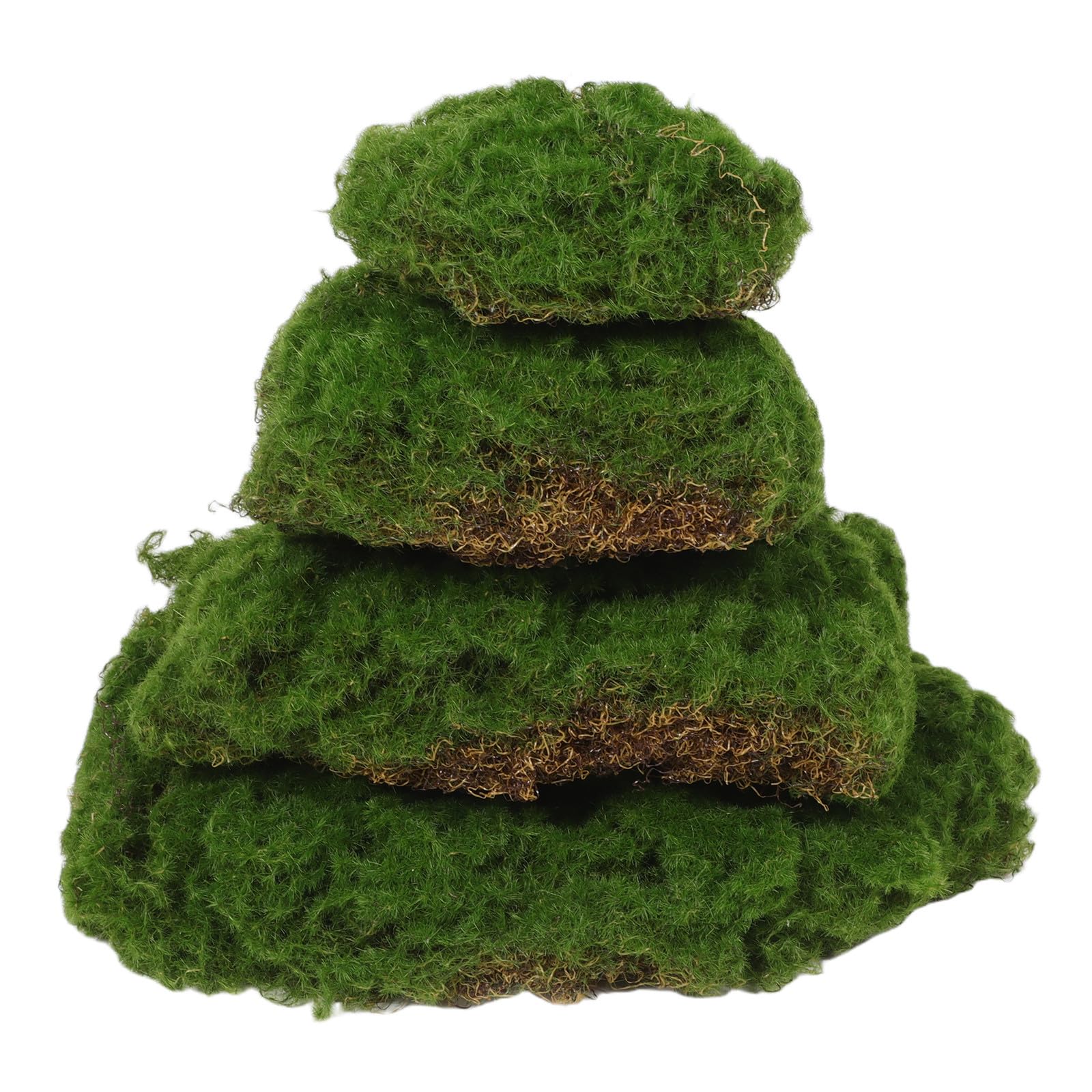 Piedras de musgo artificial para revivir rincones oscuros y macetas vacías sin regar nunca