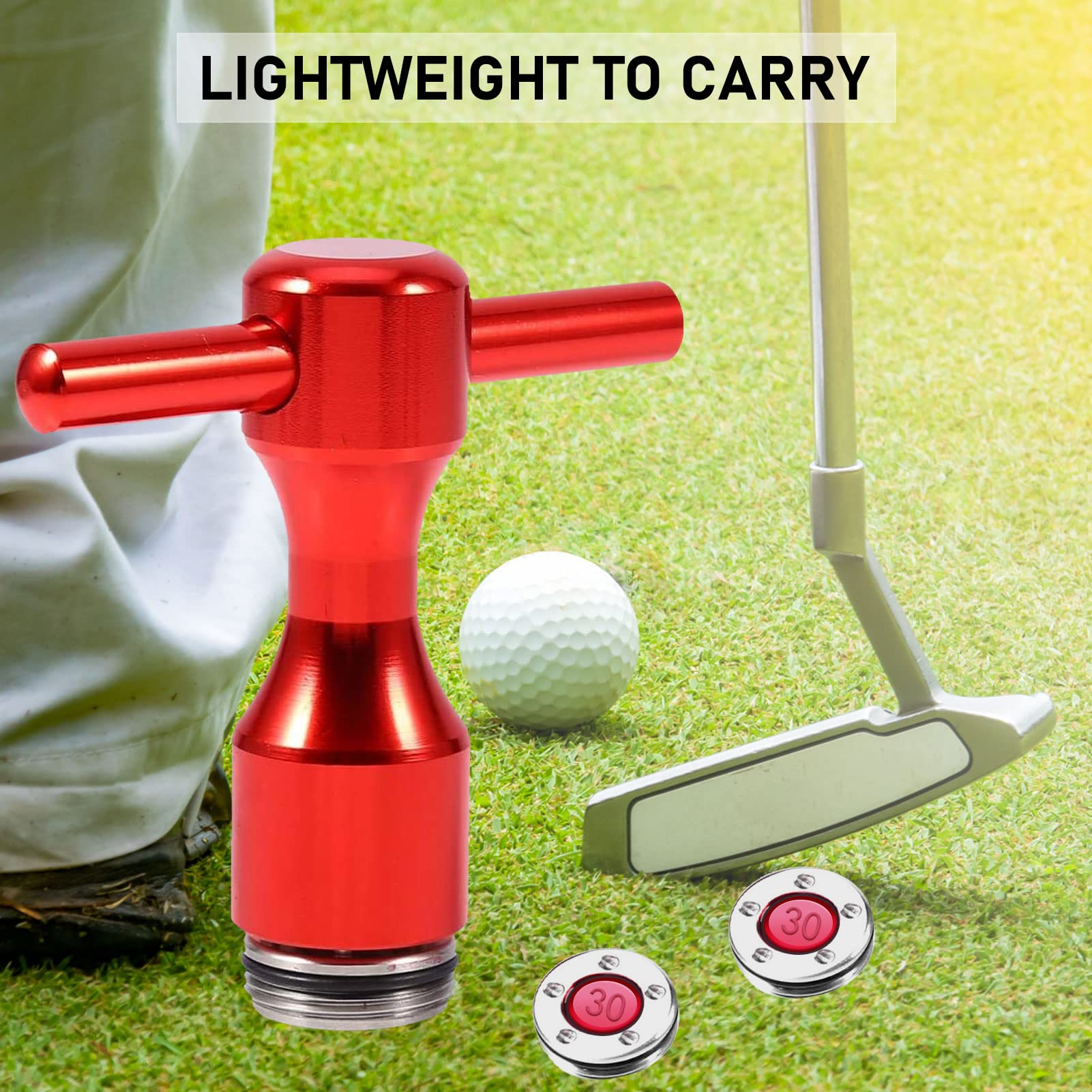OUKENS Putter de Golf, 2 Piezas de Pesas de Putter 25-40g Rojas para Scotty Cameron