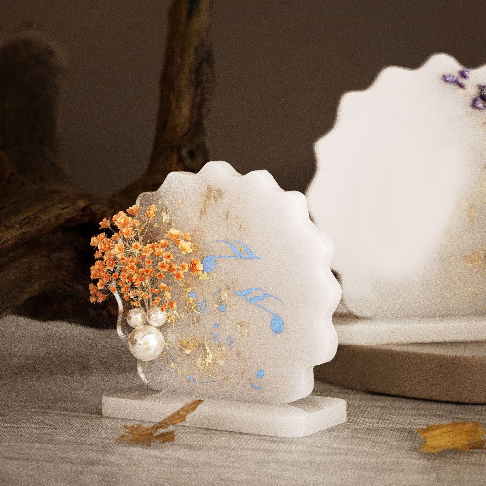 Molde de silicona creativo para decoración del hogar hecha a mano, flores secas, molde de resina, herramienta de fabricación de adornos de escritorio, molde de silicona reutilizable